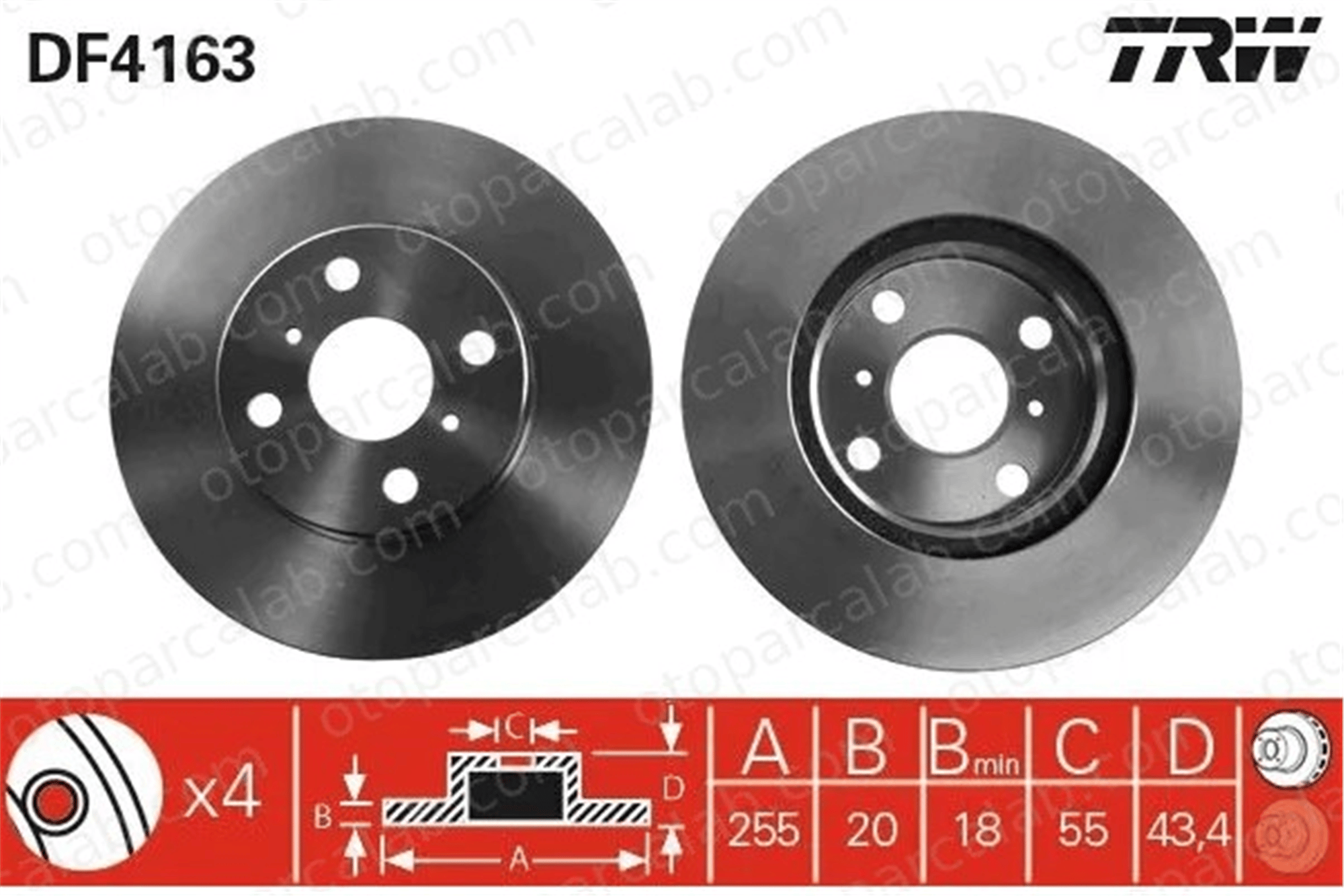 MAGNETI MARELLI 360704008600 Fren Disk Ayna Ön Sağ ve Sol TOYOTA YARIS VERSO YARIS 435120D030 435120D050