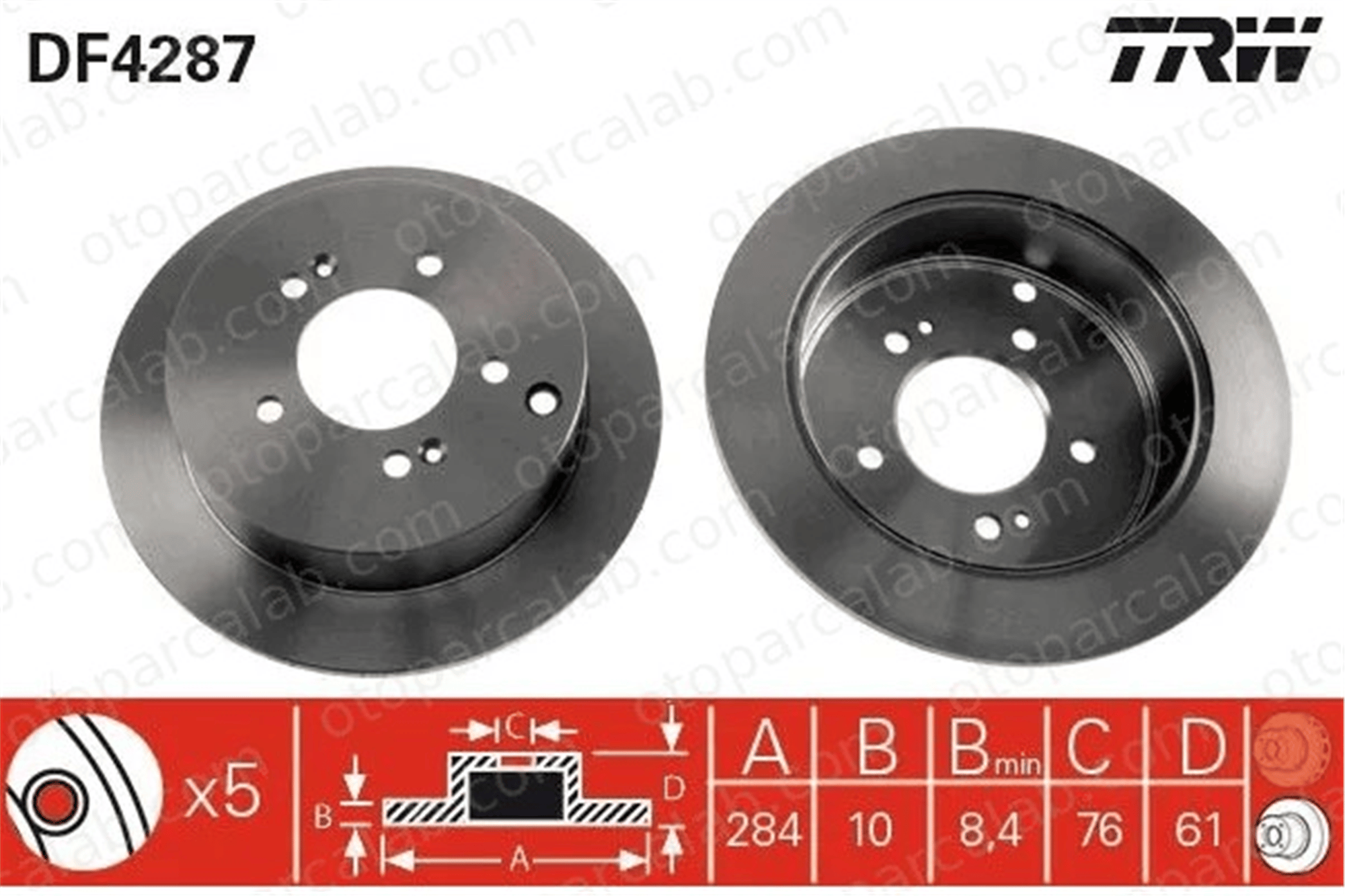 MAGNETI MARELLI 360704011200 Fren Disk Ayna Ön Sağ ve Sol HYUNDAI SANTA FÉ I TUCSON 584112Y300 584113A300