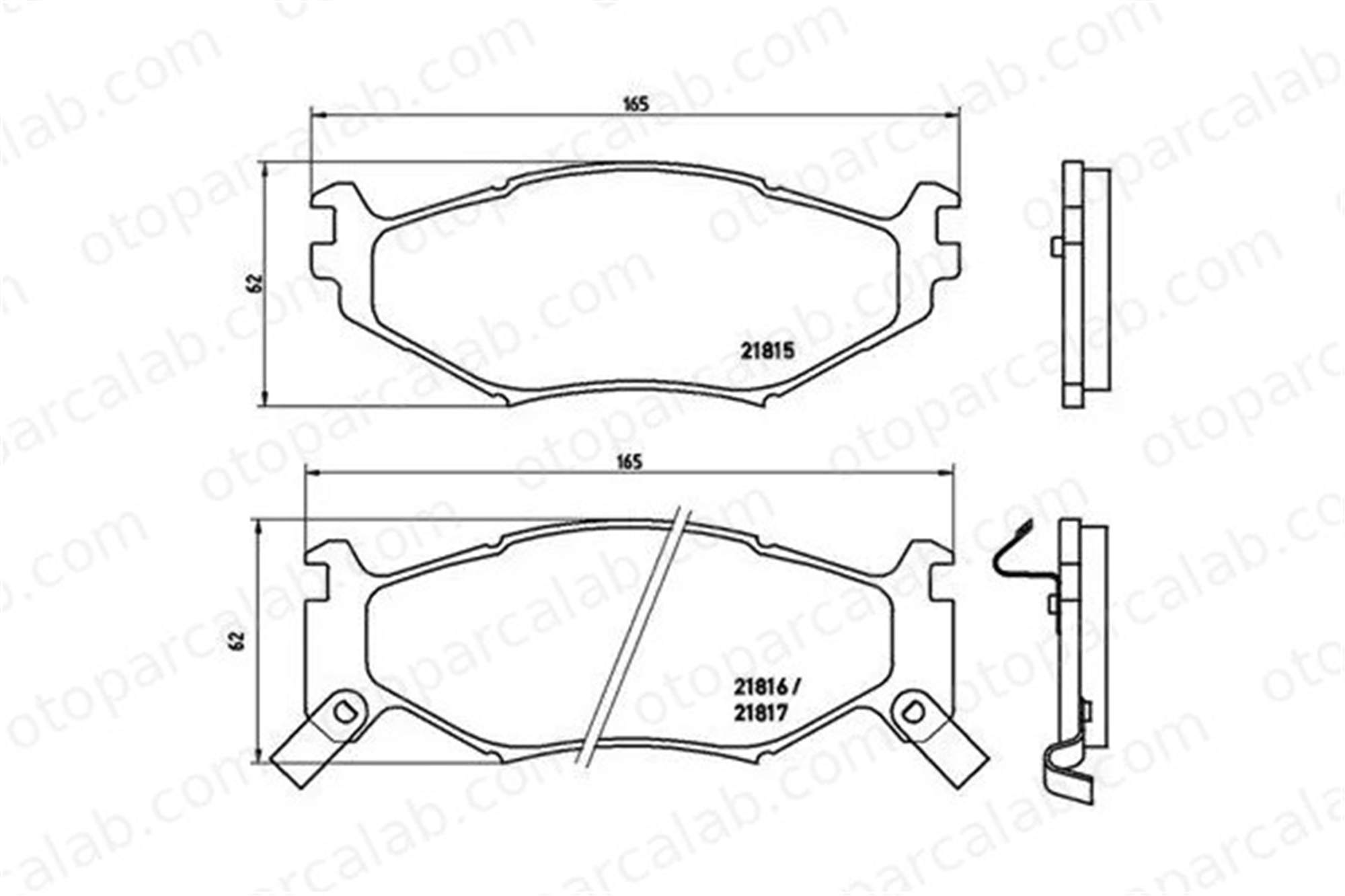 MAGNETI MARELLI 363700411007 Fren Disk Balata Ön CHRYSLER VOYAGER II LE BARON Cabrio 363700411007 K04423724