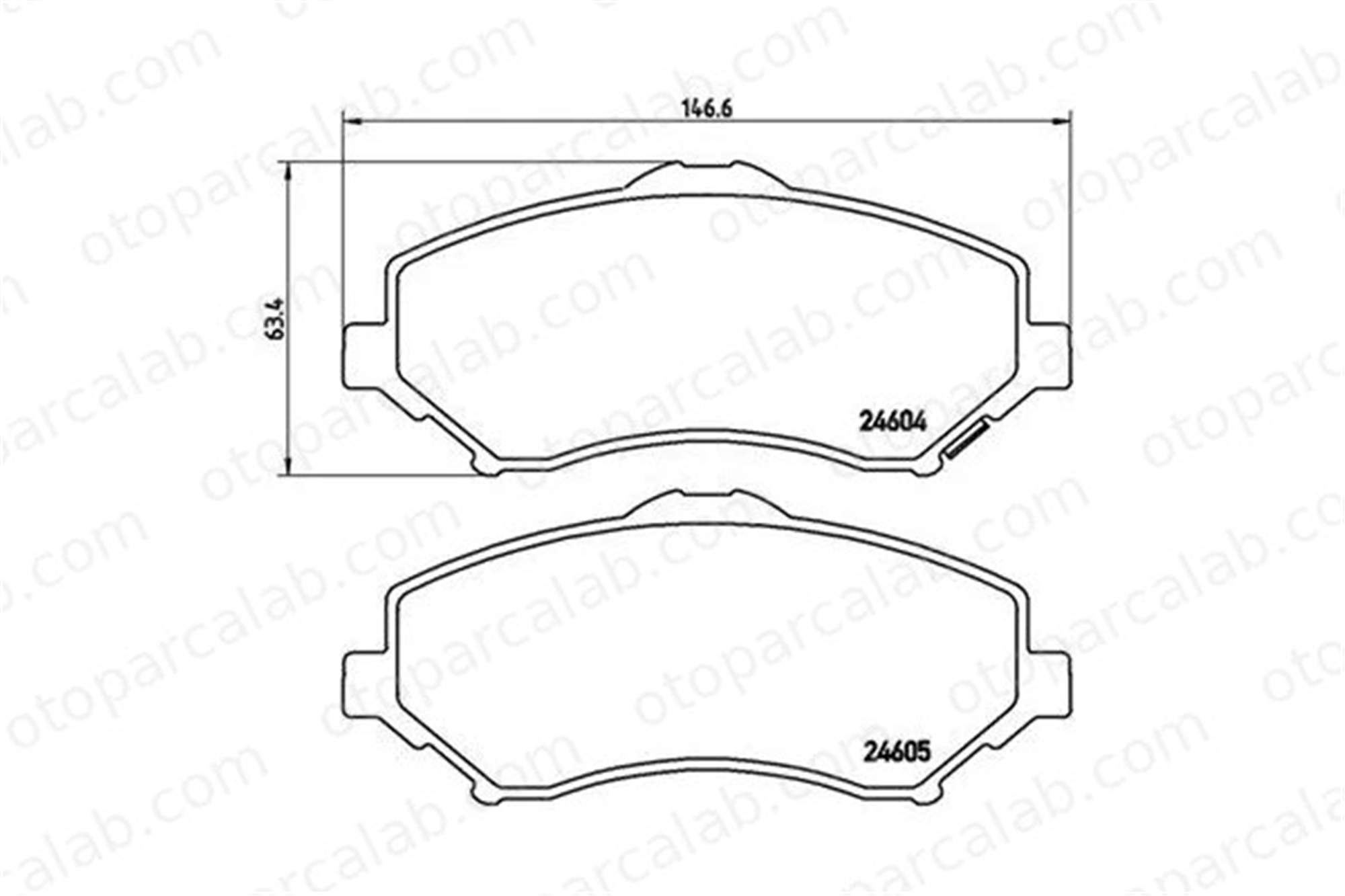 MAGNETI MARELLI 363700411025 Fren Disk Balata Ön DODGE JOURNEY FIAT FREEMONT 363700411025 K68029263AB
