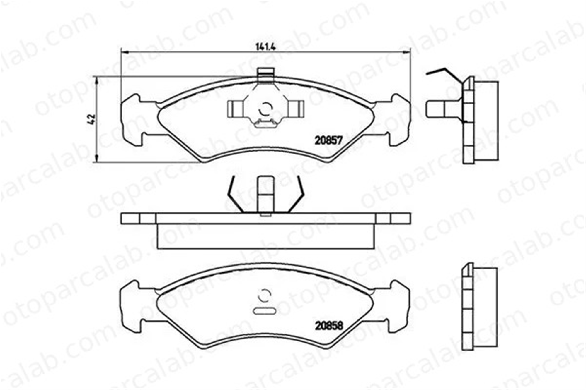 MAGNETI MARELLI 363700424016 Fren Disk Balata Ön FORD FIESTA II FIESTA Kasa/eğik arka 363700424016 1039106