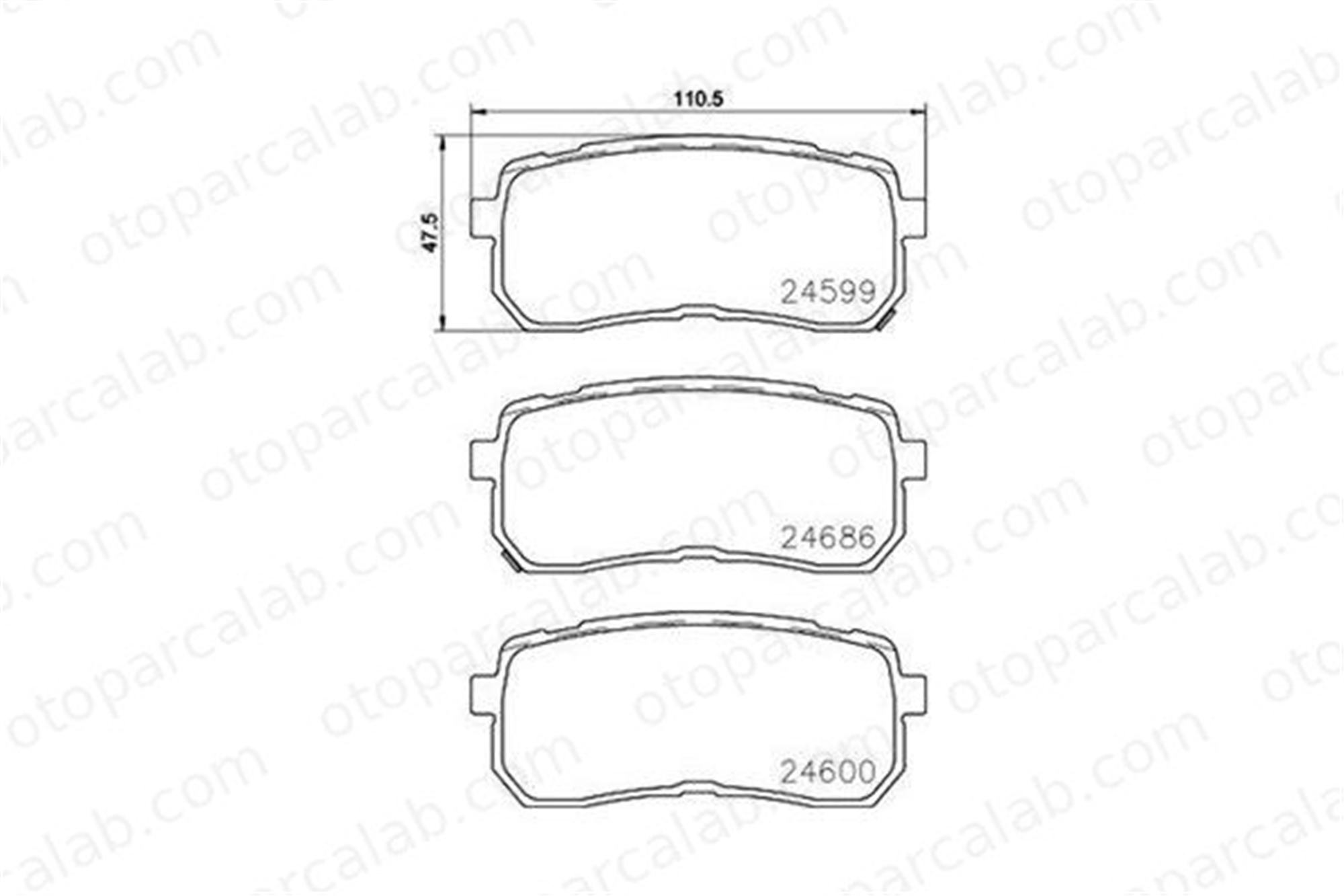 MAGNETI MARELLI 363700430080 Fren Disk Balata Arka KIA SORENTO III HYUNDAI ix55 363700430080 583023JA50