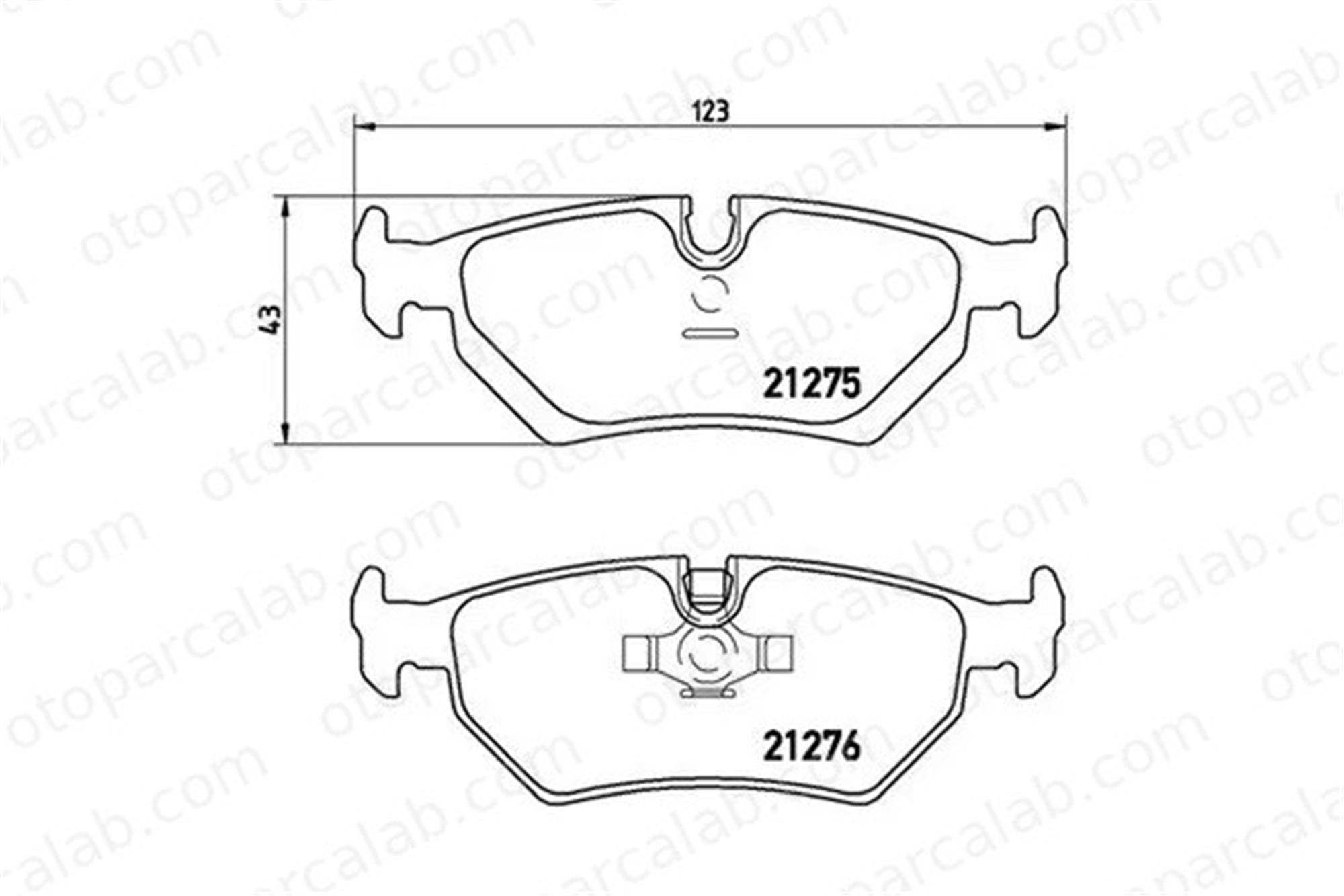 MAGNETI MARELLI 363700436008 Fren Disk Balata Arka JAGUAR XJ Coupe XJSC Convertible 363700436008 JJLM1833