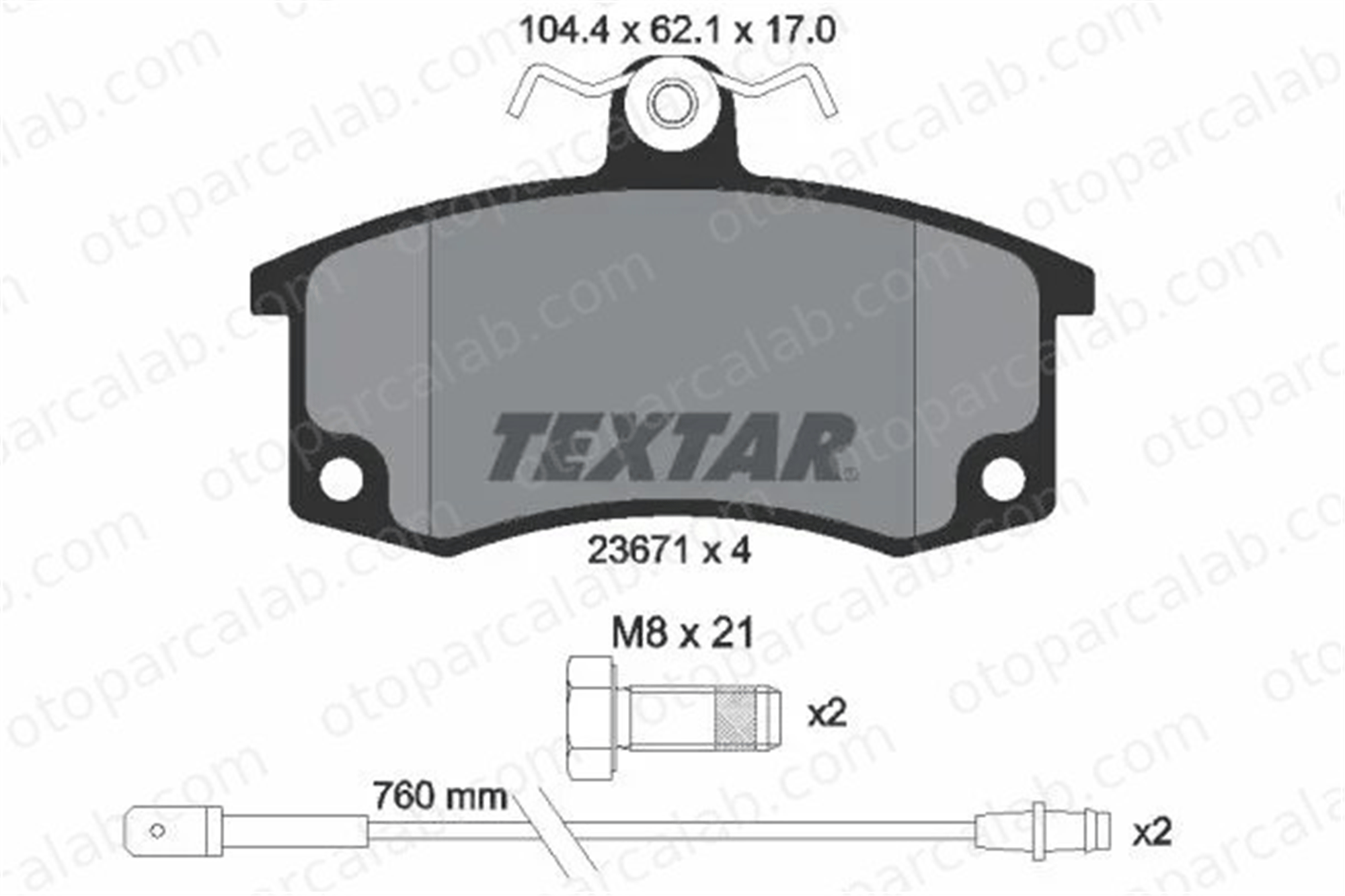 MAGNETI MARELLI 363700441004 Fren Disk Balata Ön LADA 110 SAMARA 363700441004 11180350108000