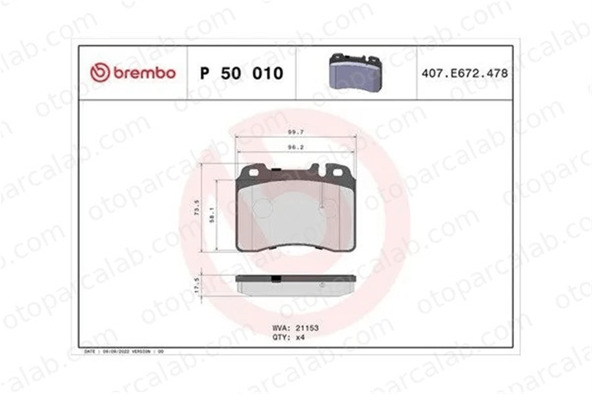 MAGNETI MARELLI 363700450010 Fren Disk Balata Ön MERCEDES-BENZ SL E-SERISI 363700450010 14209420