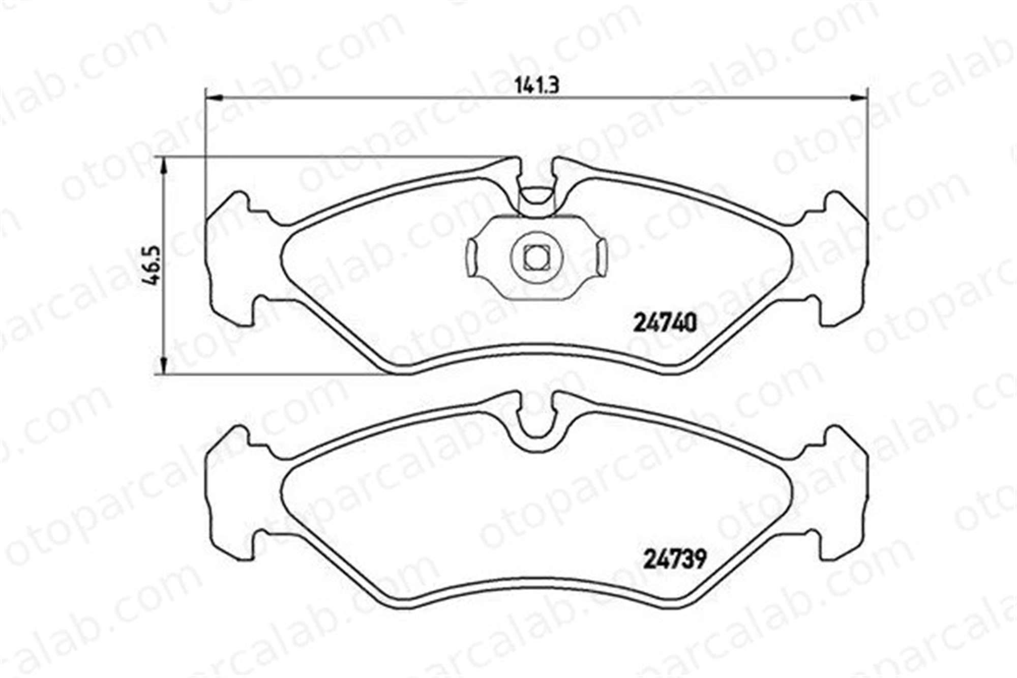 MAGNETI MARELLI 363700450081 Fren Disk Balata Arka MERCEDES-BENZ SPRINTER 2-t Panelvan/Van SPRINTER 2-t Platform şasi 363700450081 2D0698451A
