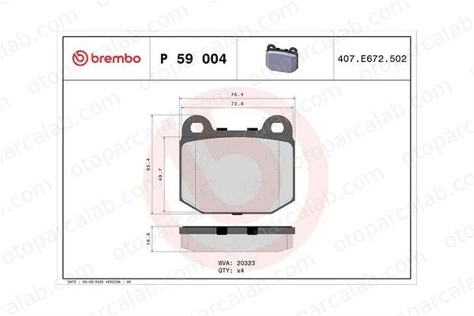 MAGNETI MARELLI 363700459004 Fren Disk Balata Ön OPEL MANTA A MANTA B CC 363700459004 60728434