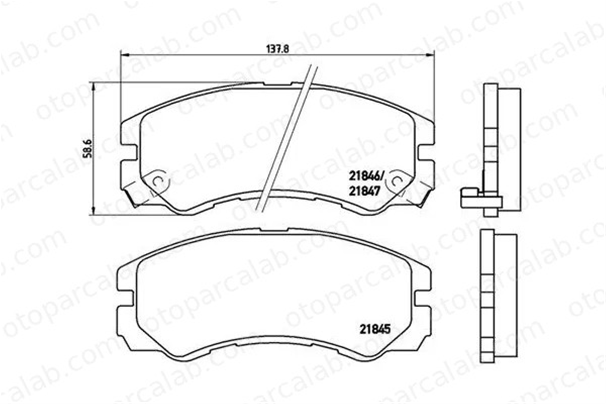 MAGNETI MARELLI 363700459020 Fren Disk Balata Ön OPEL FRONTERA A FRONTERA B 363700459020 8970700790