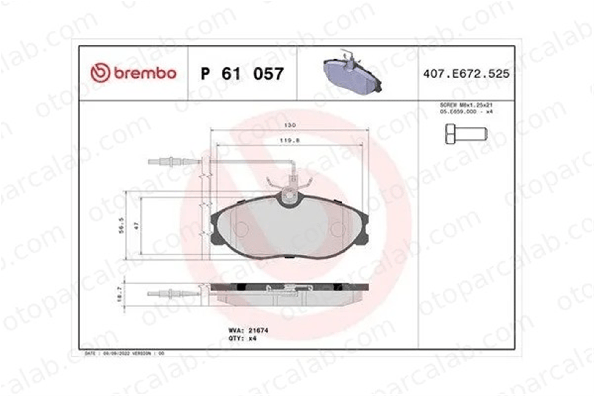 MAGNETI MARELLI 363700461057 Fren Disk Balata Ön PEUGEOT 406 Break 406 363700461057 1617254180