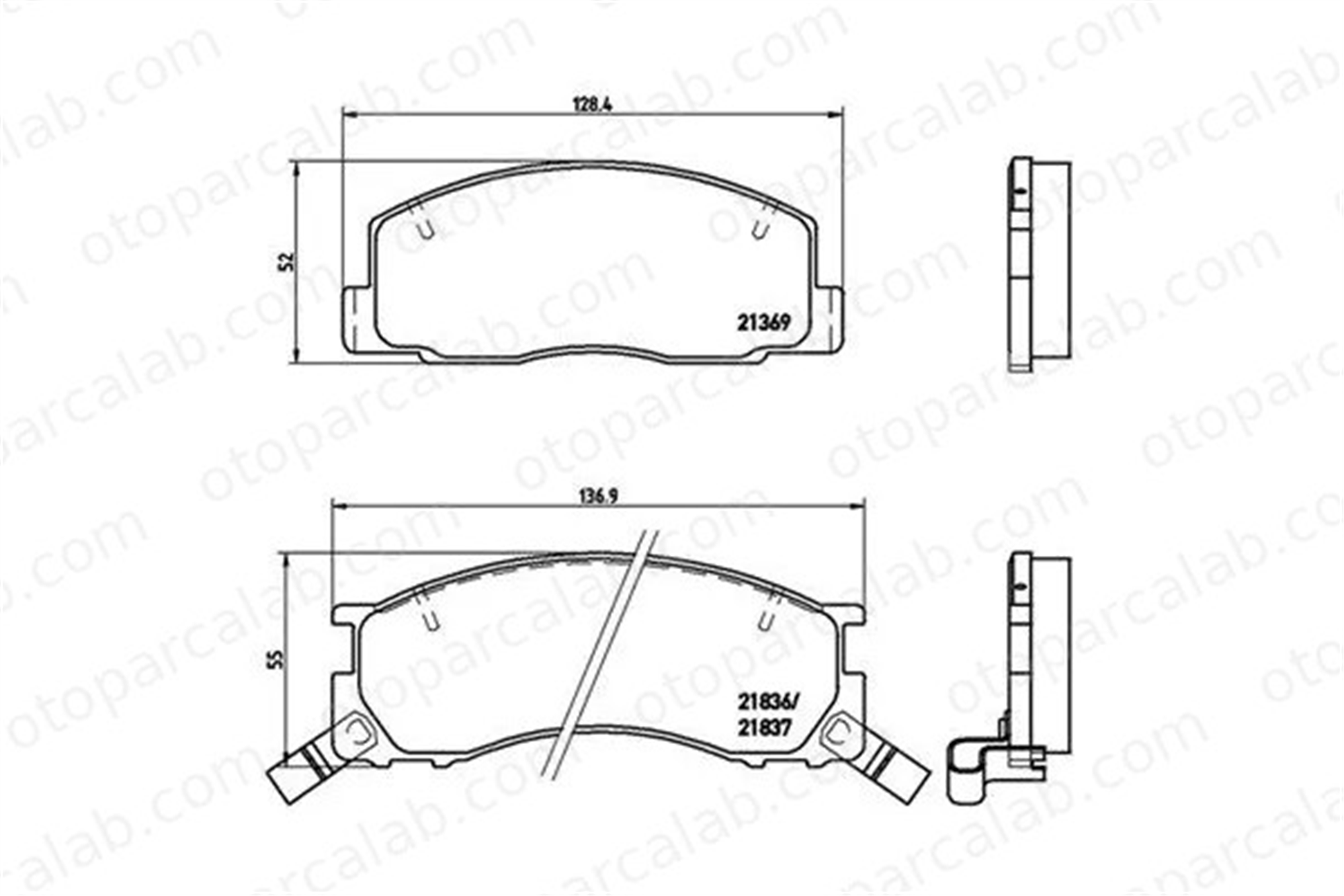 MAGNETI MARELLI 363700483029 Fren Disk Balata Ön TOYOTA PREVIA I 363700483029 446528360