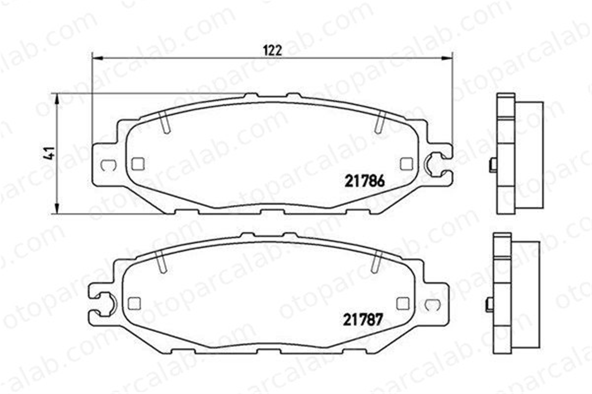 MAGNETI MARELLI 363700483036 Fren Disk Balata Arka LEXUS LS 363700483036 446650030