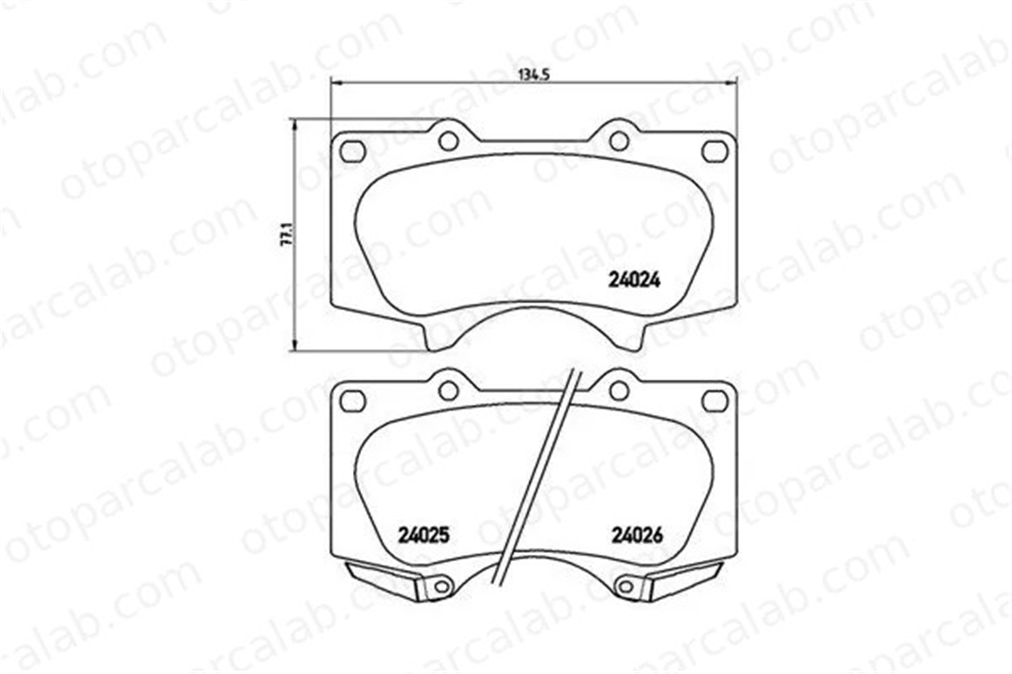MAGNETI MARELLI 363700483066 Fren Disk Balata Ön MITSUBISHI PAJERO IV PAJERO IV Van 363700483066 4605A472