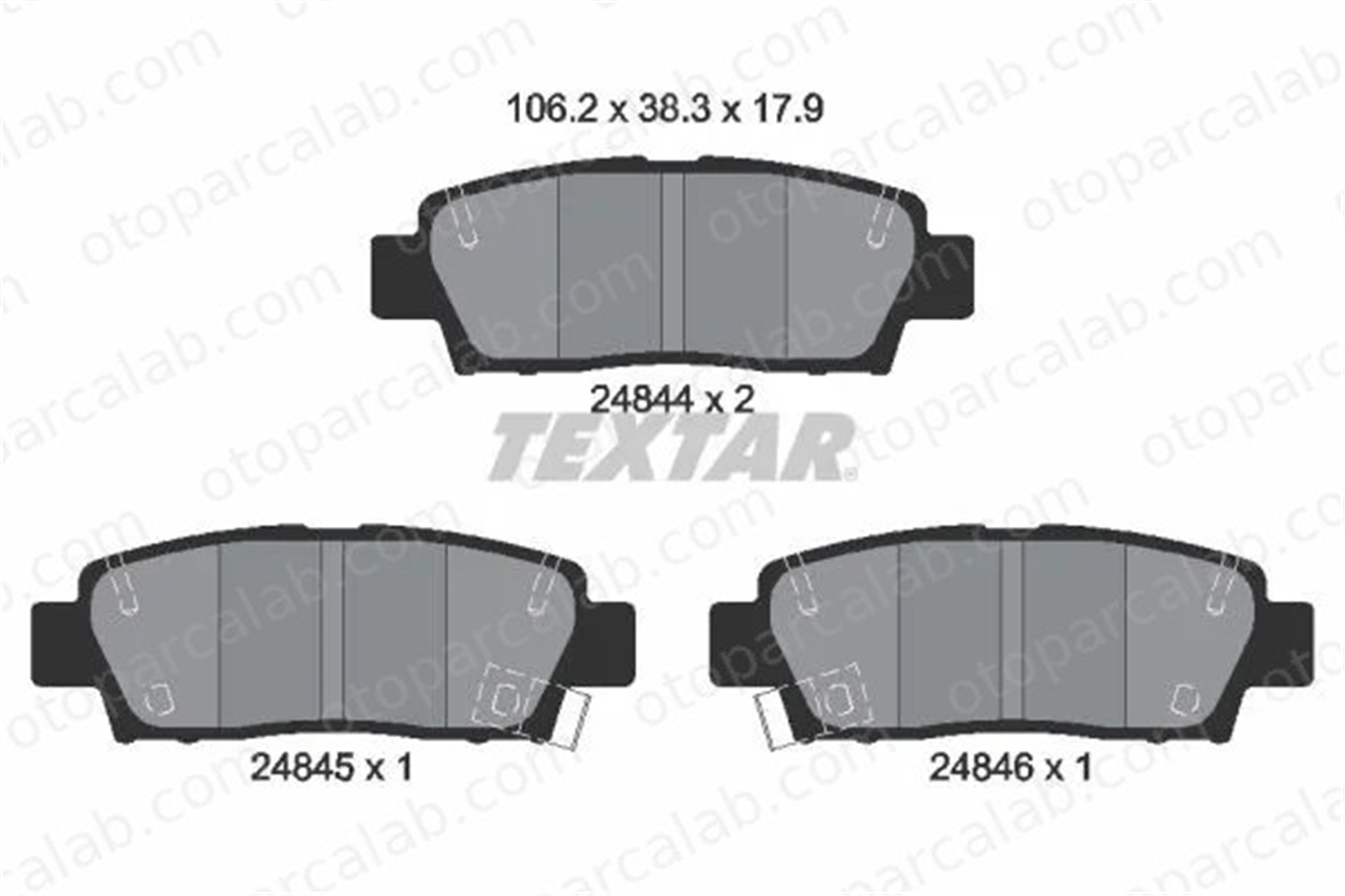 MAGNETI MARELLI 363700483111 Fren Disk Balata Ön veya Arka TOYOTA CAMRY CAMRY Station wagon 363700483111 446524010