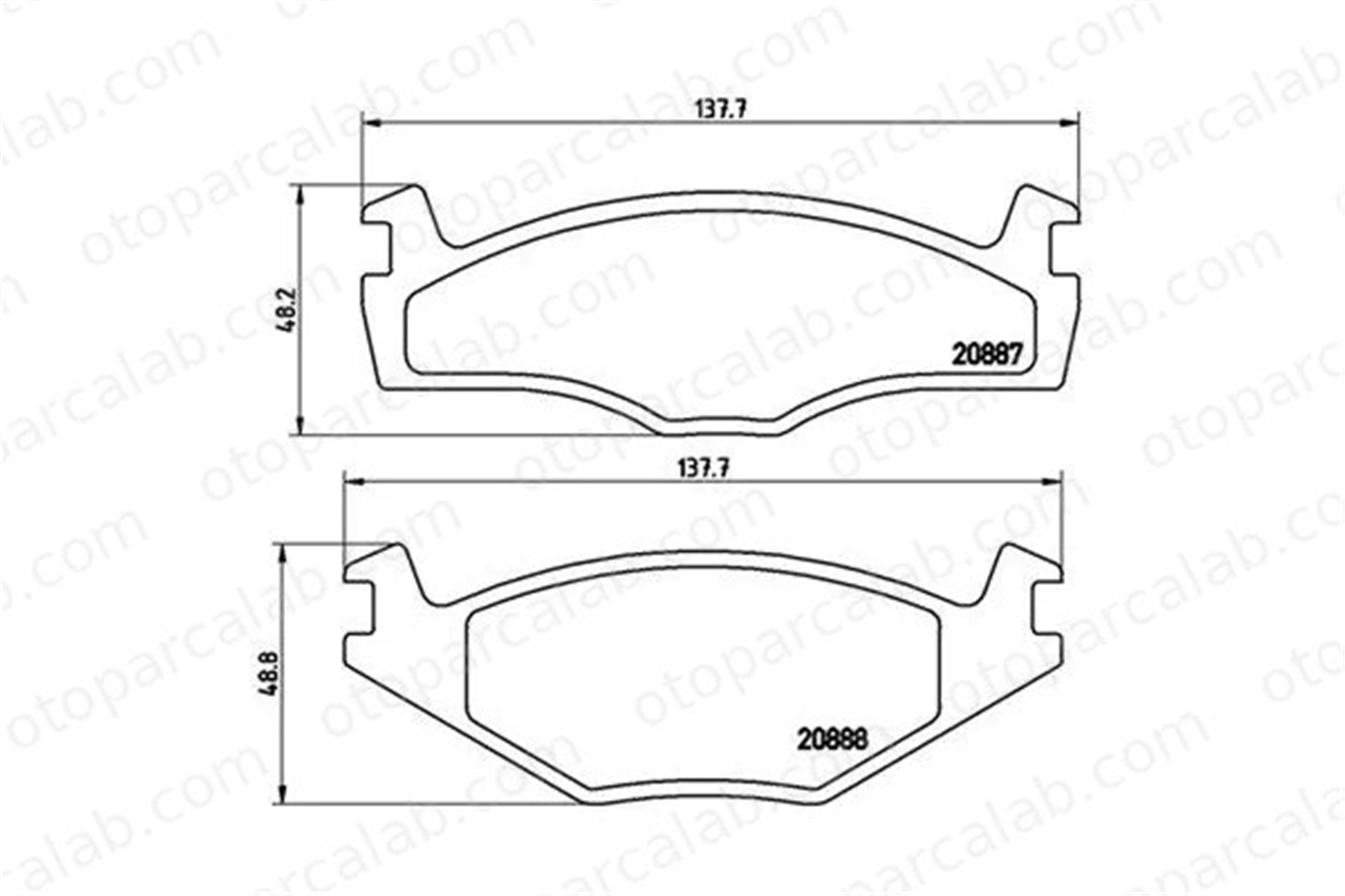MAGNETI MARELLI 363700485012 Fren Disk Balata Ön VW GOLF II PASSAT B2 363700485012 171698151F