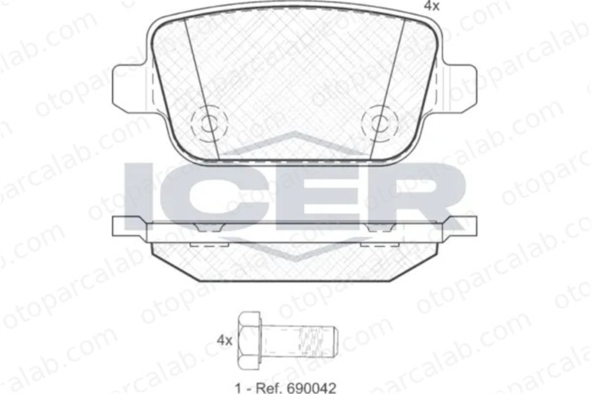 MAHER 00455 Fren Disk Balata Arka VOLVO S80 II V70 III ME6G9J2M008GB 1438867