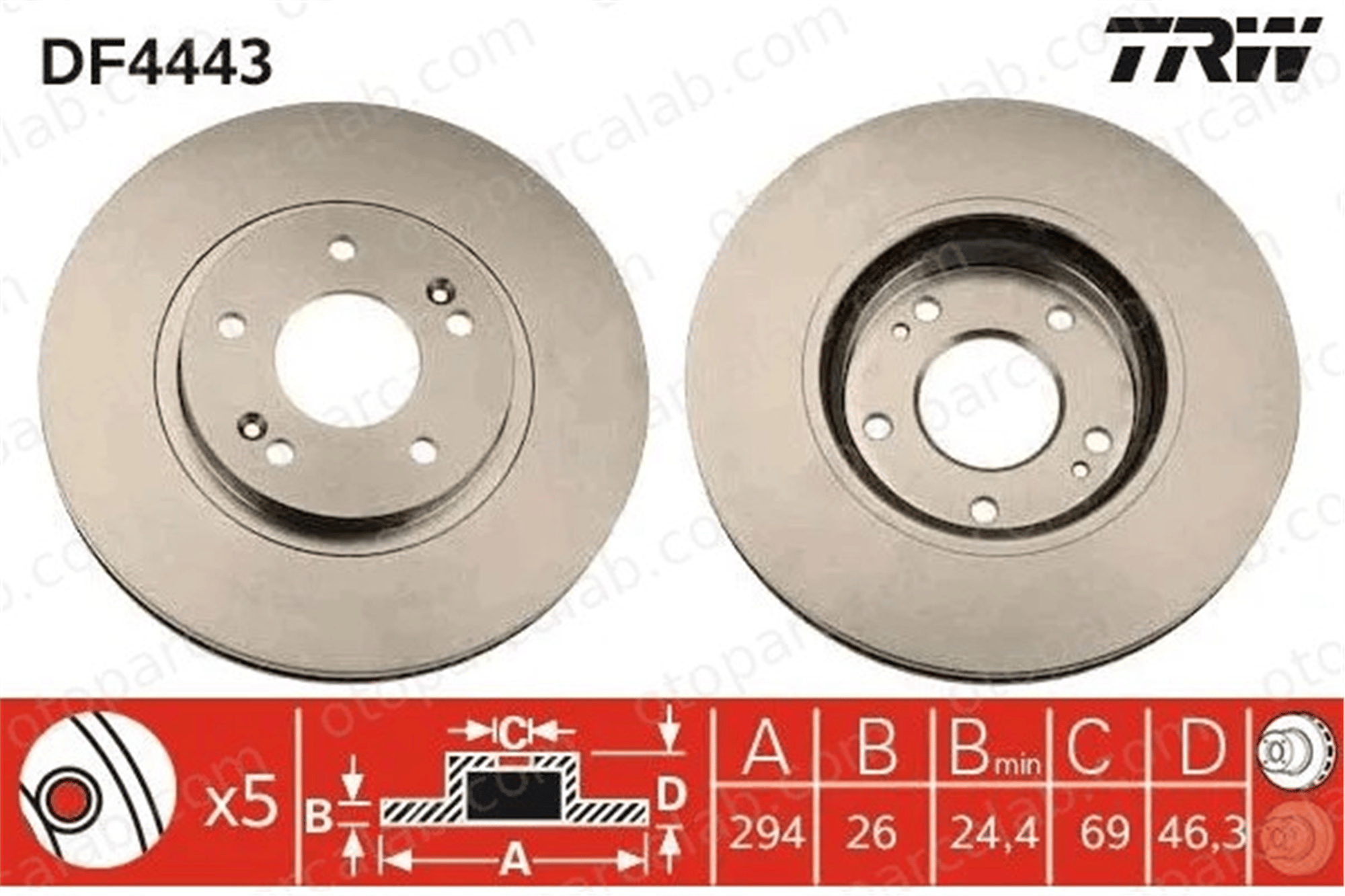 MAHER 03760 Fren Disk Ayna Ön Sağ ve Sol HYUNDAI SANTA FÉ I 5171226100