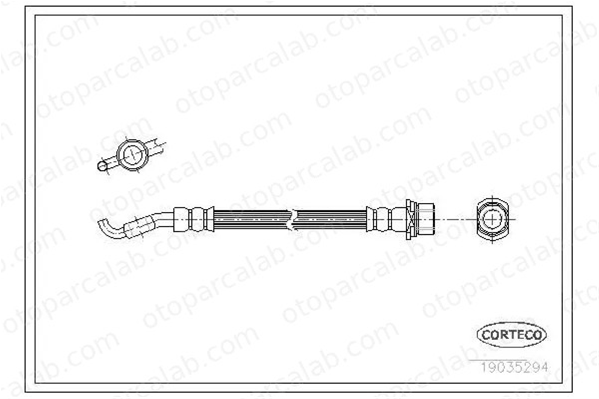 MAHER 03895 Fren Hortumu Arka Sağ veya Sol TOYOTA AVENSIS AVENSIS Sedan 9094702E85