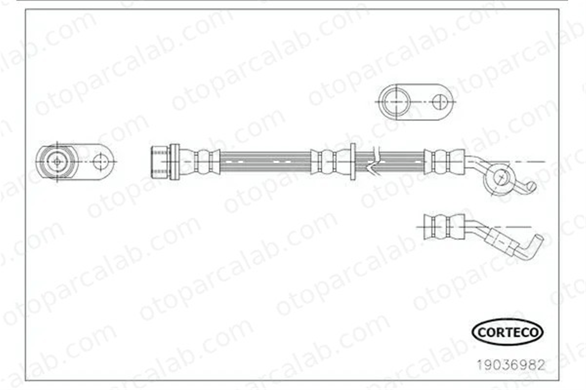 MAHER 03897 Fren Hortumu Arka Sağ TOYOTA AVENSIS Sedan AVENSIS Station wagon 90947W2017