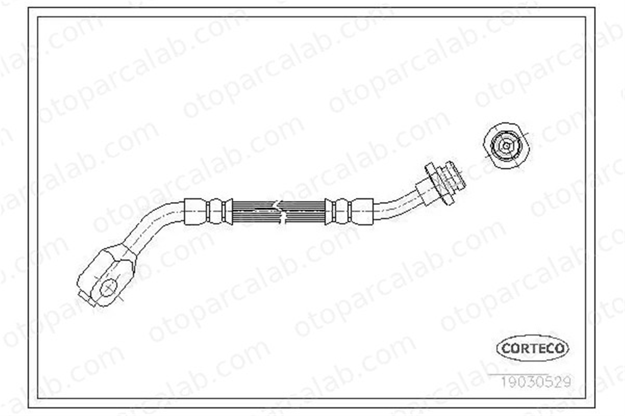 MAHER 04037 Fren Hortumu Ön Sağ FORD MAVERICK NISSAN PICK UP 4621031G11 1954516