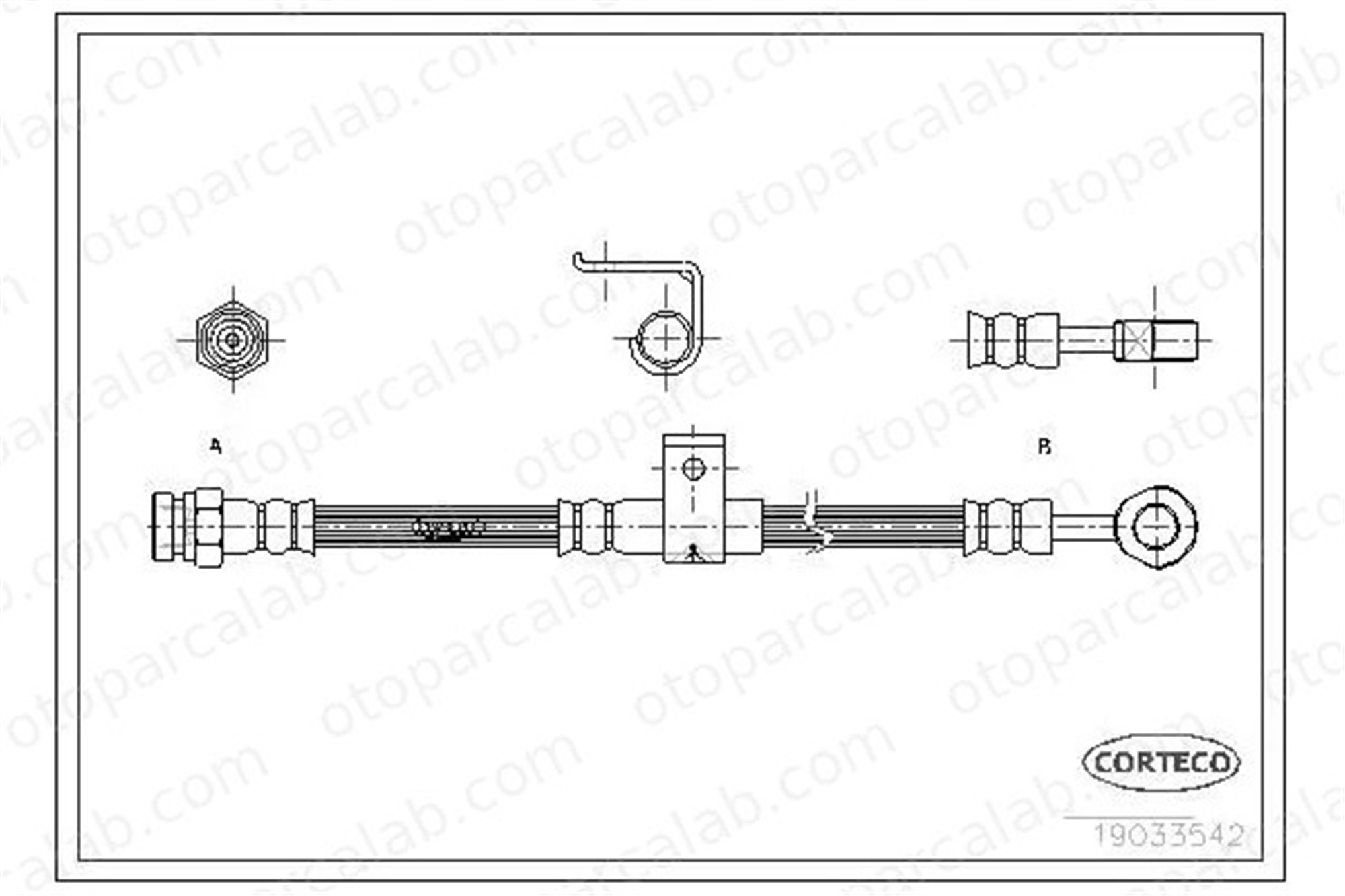 MAHER 04070 Fren Hortumu Arka Sağ HYUNDAI SONATA III 5874534001
