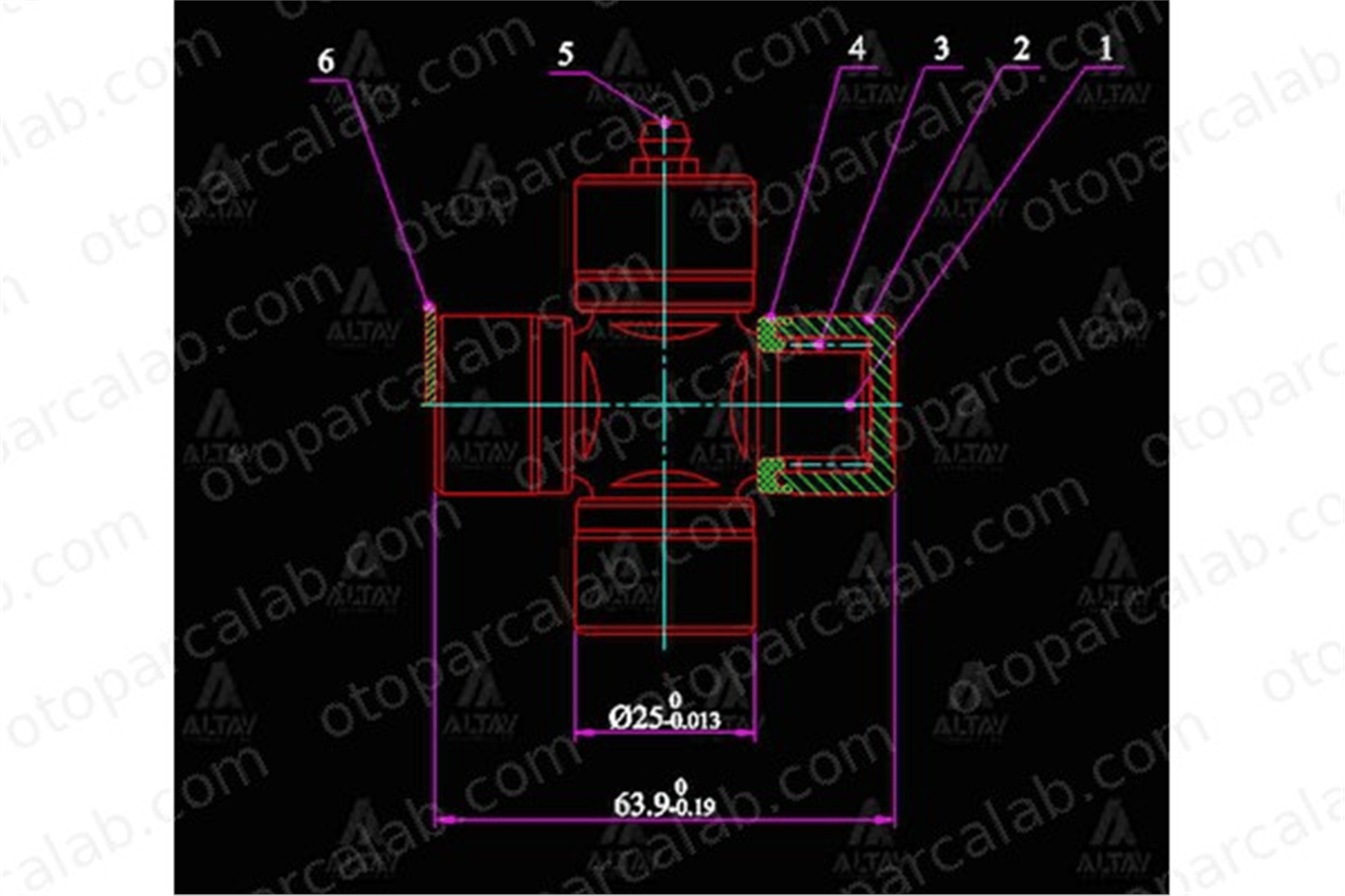 MAHER 10393 Mafsal İstavrozu SUZUKI VITARA MITSUBISHI L200 41234120 40150567003