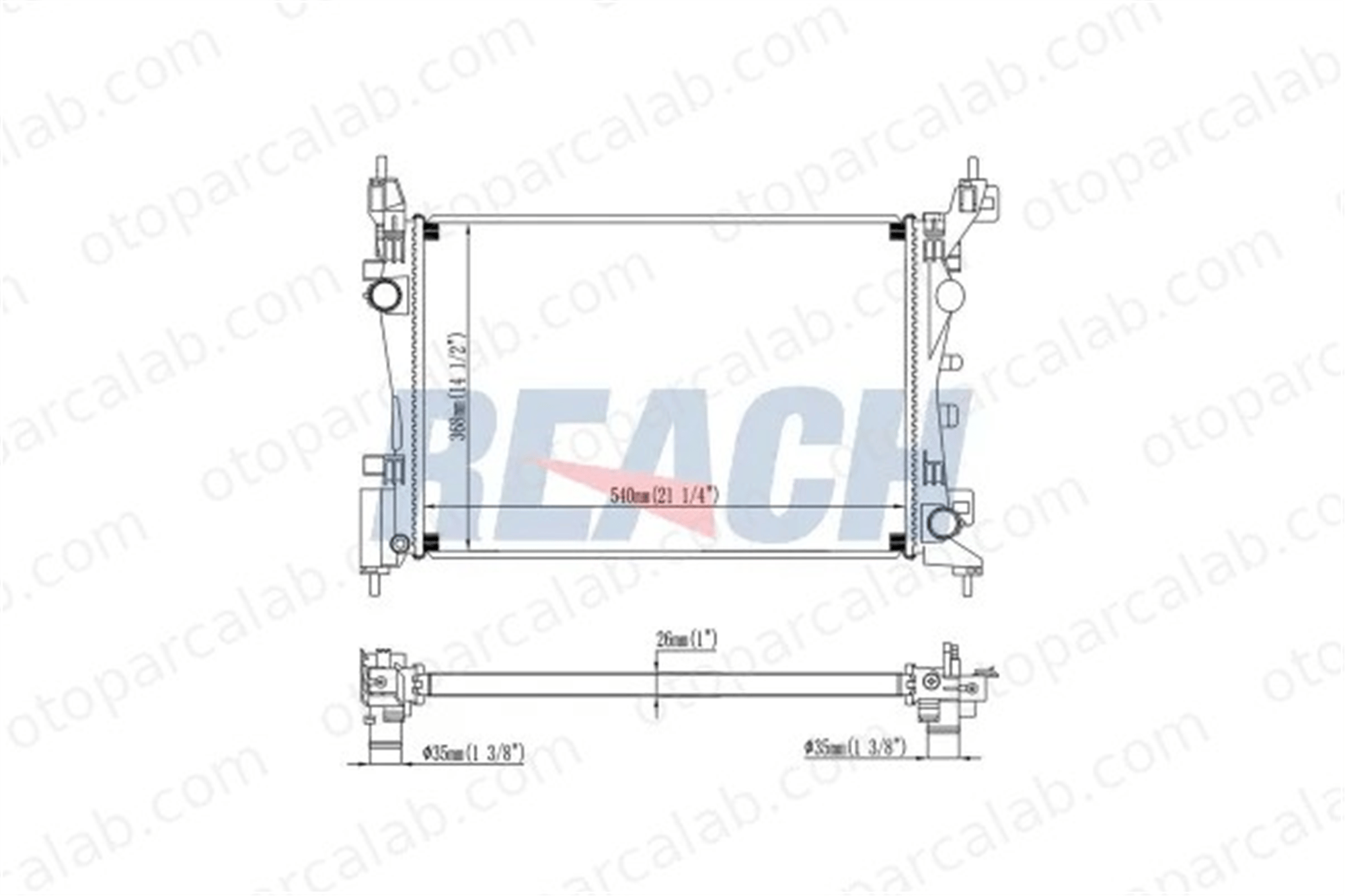 MAHER 10463 Su Radyatörü FIAT GRANDE PUNTO PUNTO EVO 51864284 55700447
