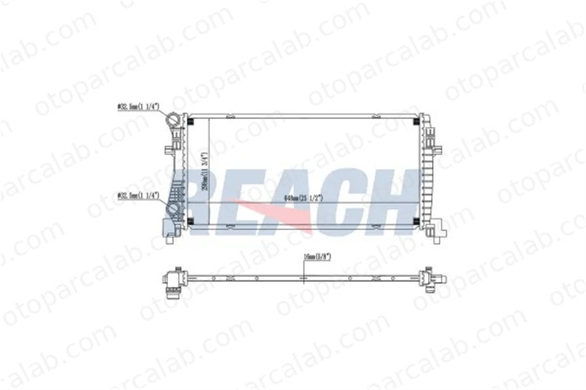 MAHER 10520 Su Radyatörü SEAT LEON ST SKODA OCTAVIA III 5Q0121251EB 5Q0121251EC