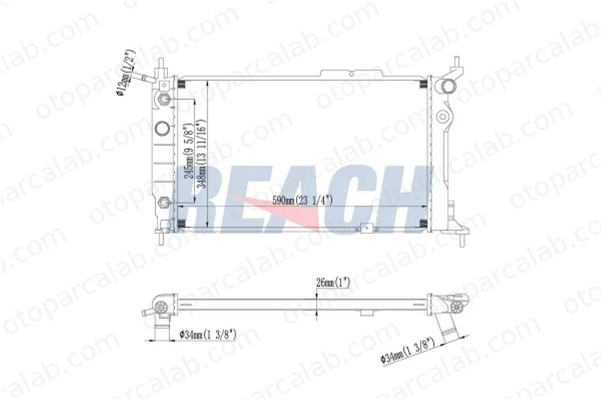 MAHER 10531 Su Radyatörü OPEL ASTRA F Station wagon ASTRA F 52455010 1300109