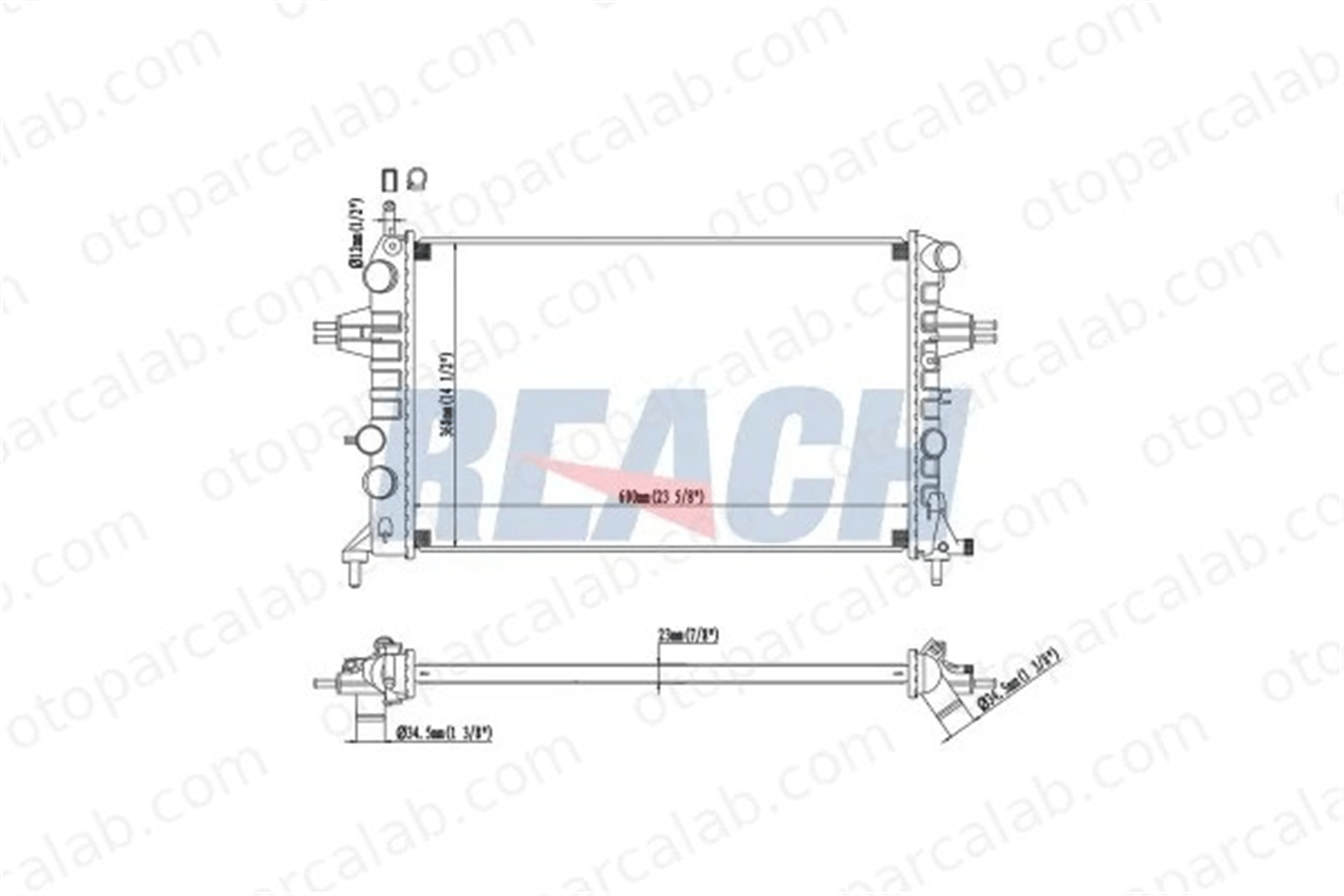 MAHER 10573 Su Radyatörü OPEL ASTRA G Station wagon ASTRA G Sedan 1300257 1300189