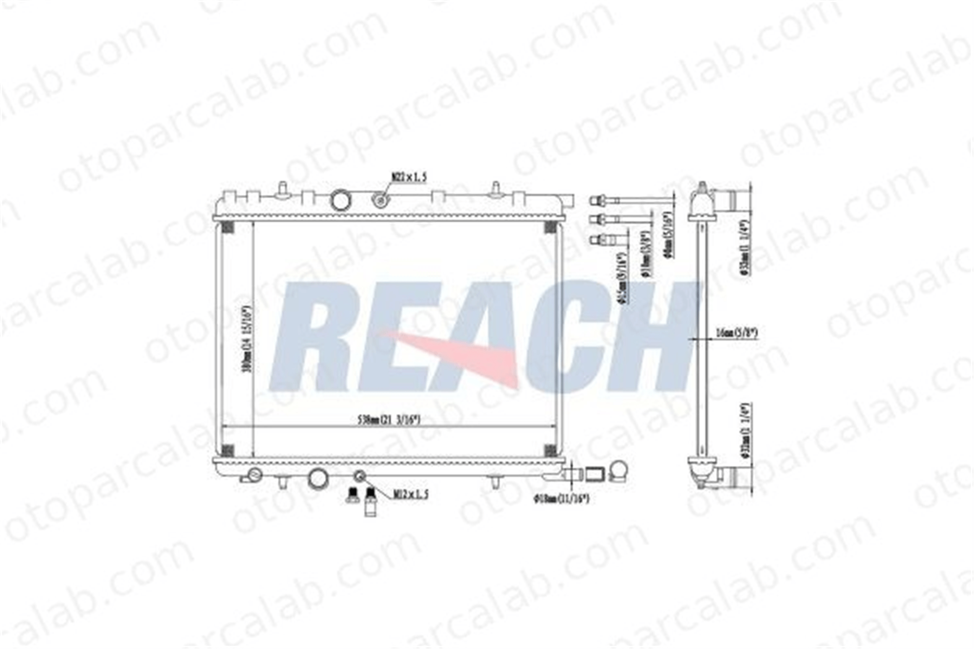 MAHER 10629 Su Radyatörü PEUGEOT PARTNER Kasa/büyük limuzin 308 I 133053 1130J3