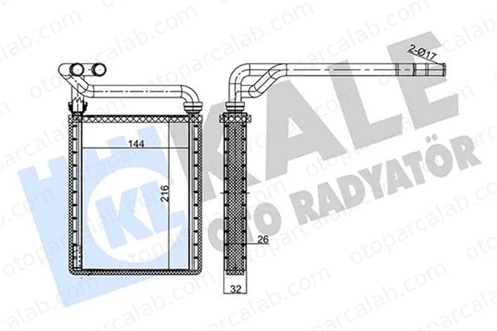 MAHER 10699 Kalorifer Radyatörü TOYOTA COROLLA COROLLA Verso 8710702130 8710702100