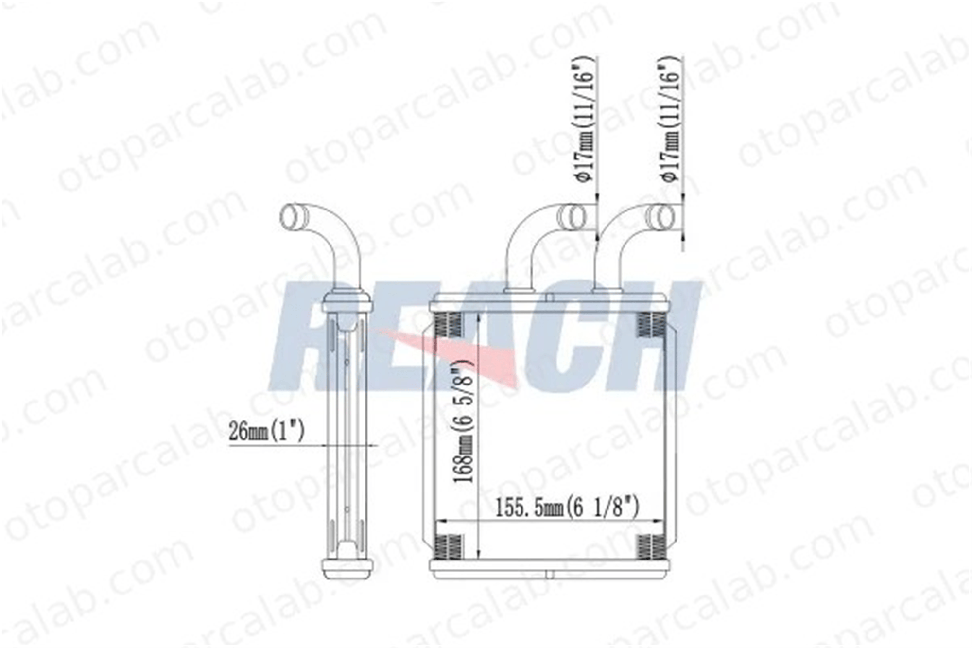 MAHER 10742 Kalorifer Radyatörü KIA RIO I Hatchback RIO I Sedan K30C61A10 0K30C-61-A10
