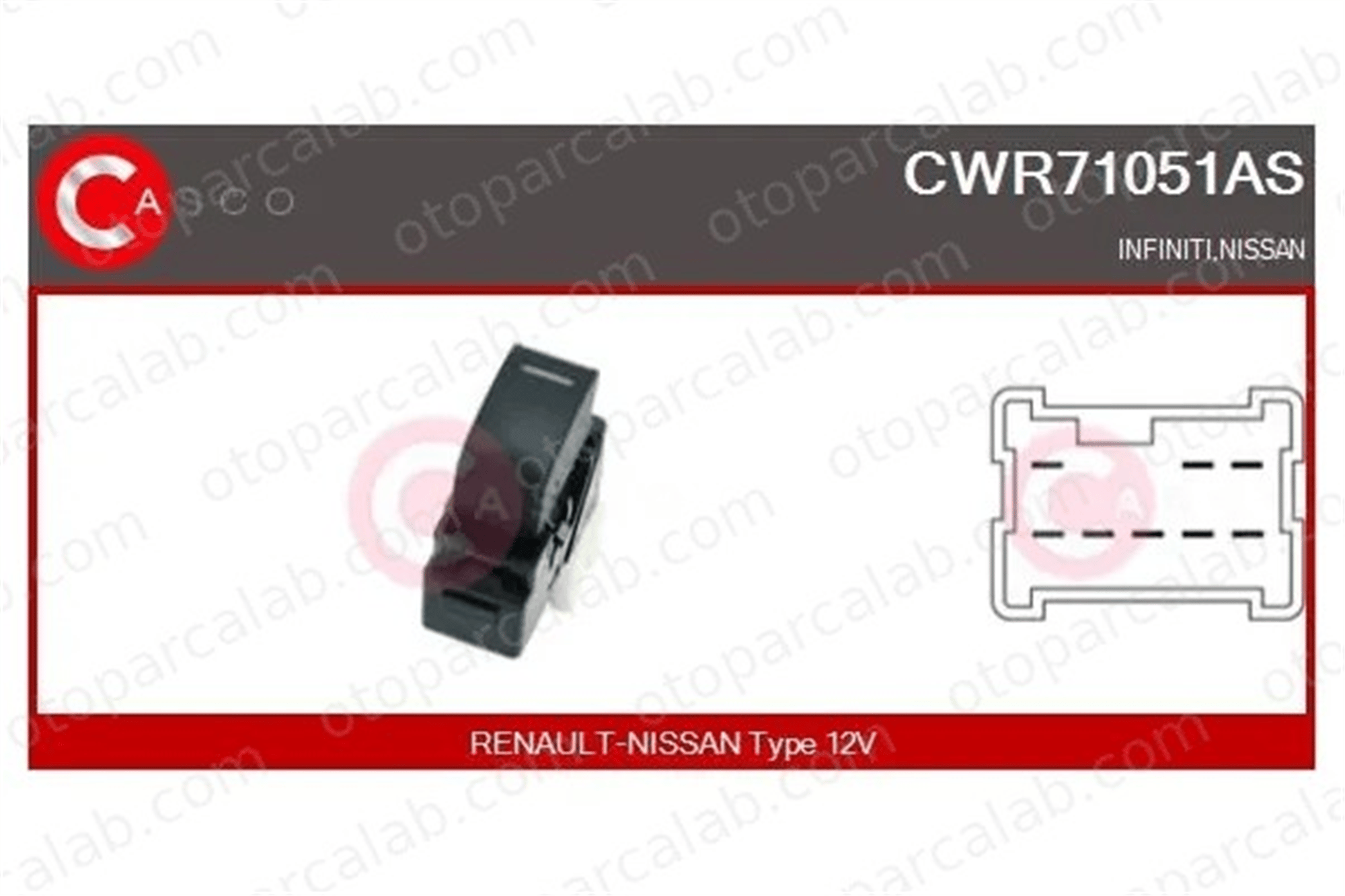 MAHER 11911 Cam Açma Düğmesi Ön Sağ NISSAN ALMERA II Hatchback ALMERA II 254112Y900