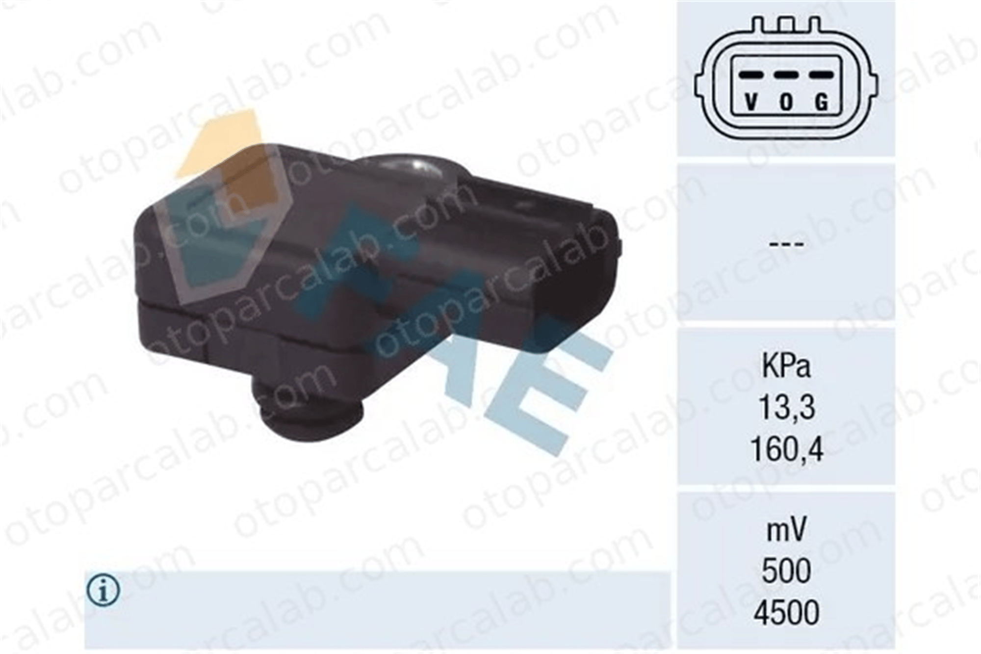 MAHER 12176 MAP Sensörü HONDA CIVIC VII Hatchback CIVIC VII Sedan 37830PGKA01 AS191