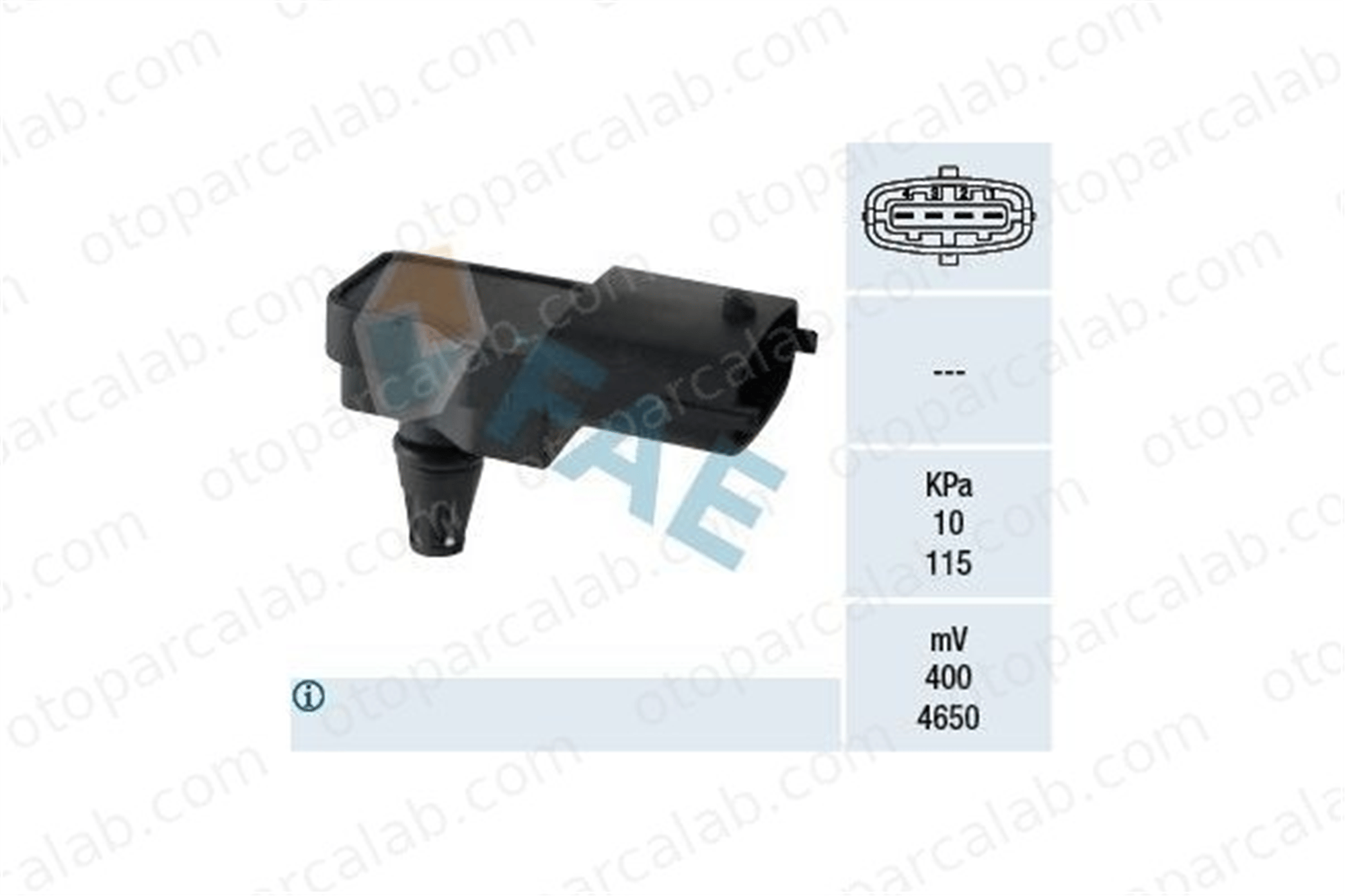 MAHER 12178 MAP Sensörü SMART FORFOUR MITSUBISHI COLT VI MN195775 51536128
