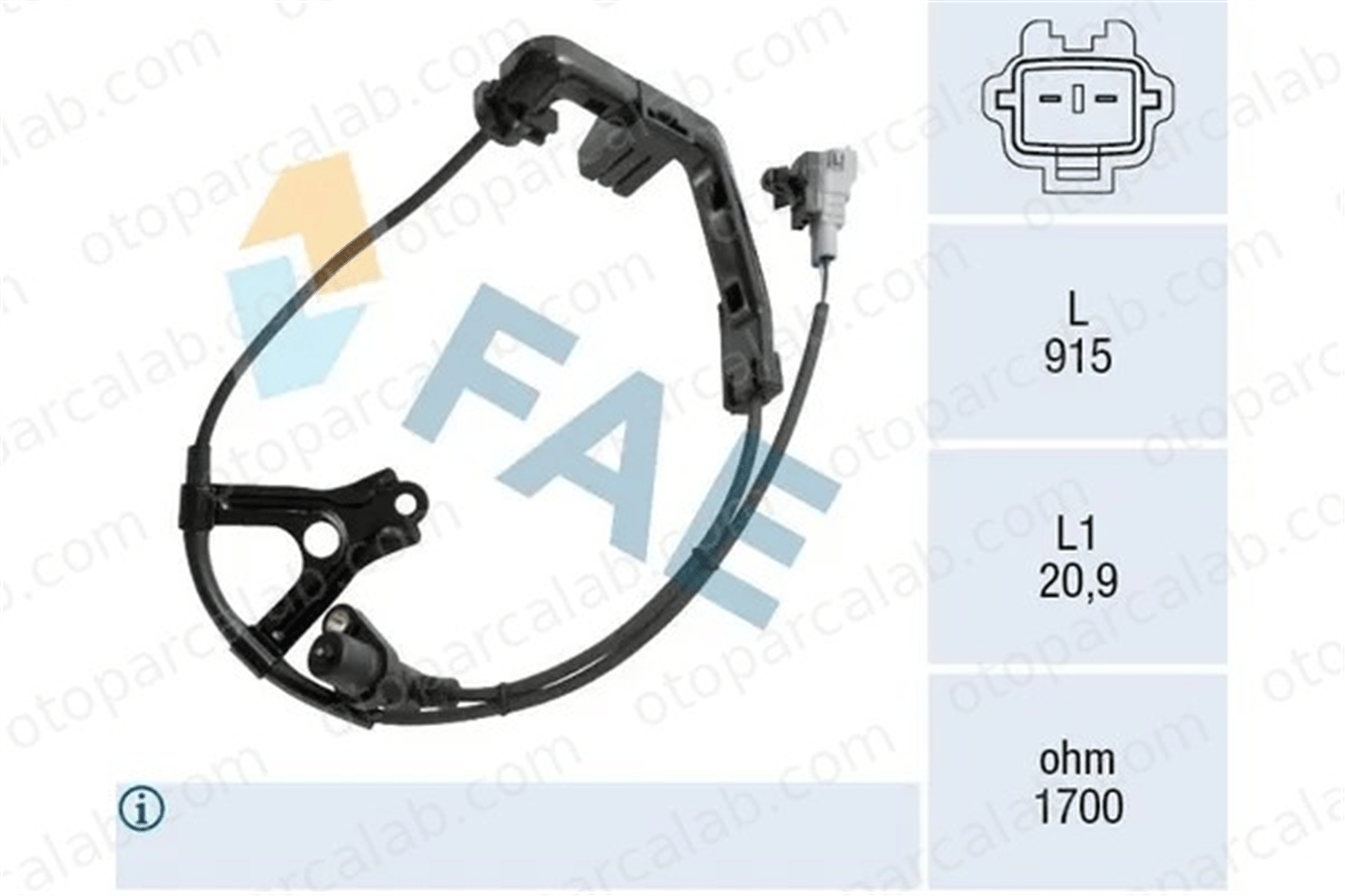 MAHER 12376 Abs Sensörü Ön Sağ TOYOTA COROLLA COROLLA Station wagon 8954212040 8954202020