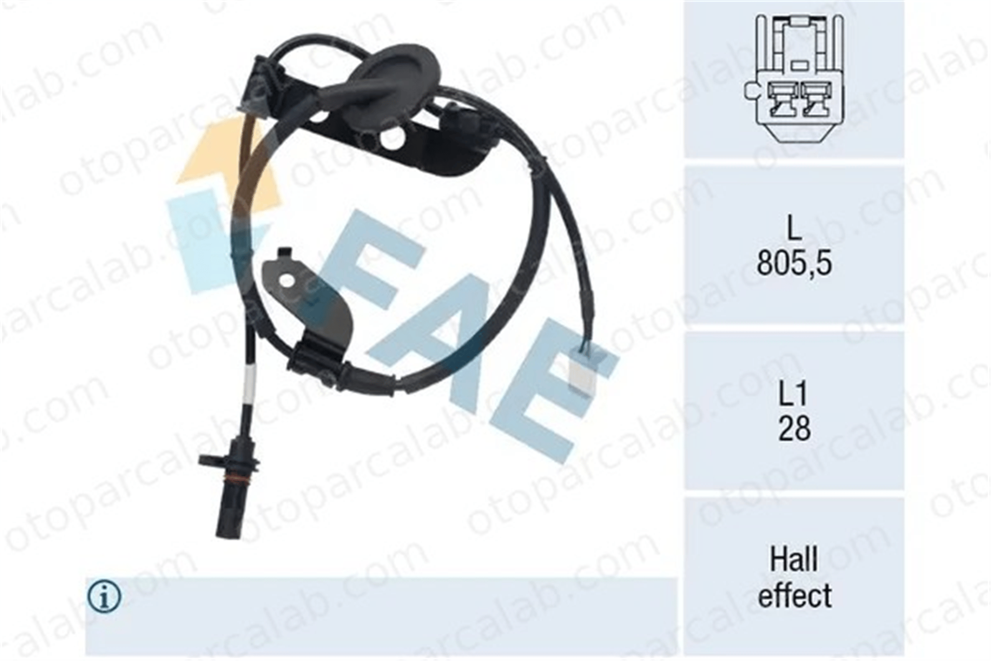 MAHER 12394 Abs Sensörü Arka Sol HYUNDAI i30 Station wagon i30 599102H300