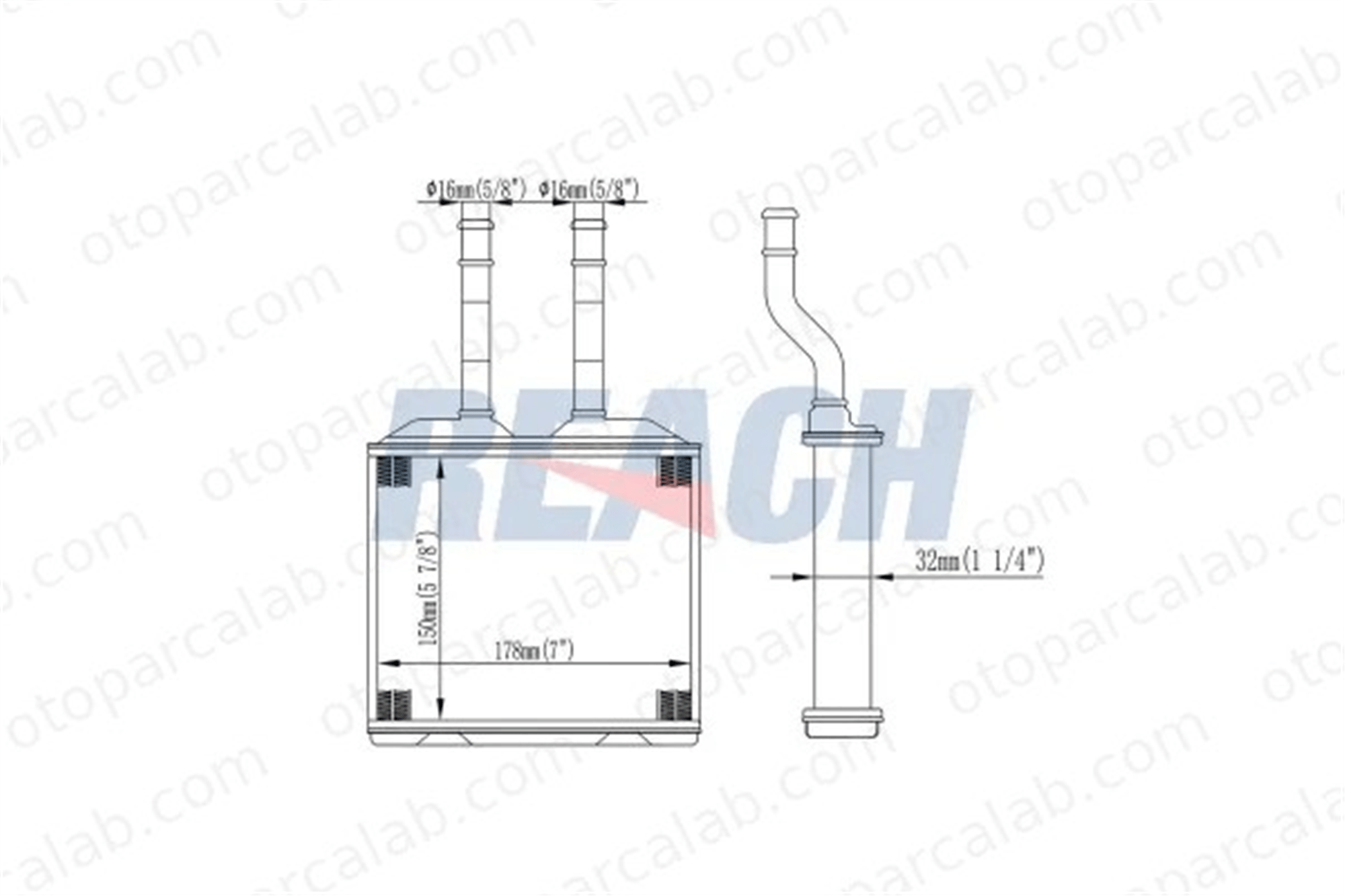 MAHER 14708 Kalorifer Radyatörü OPEL COMBO Kasa/büyük limuzin CORSA B 1618020 52463287