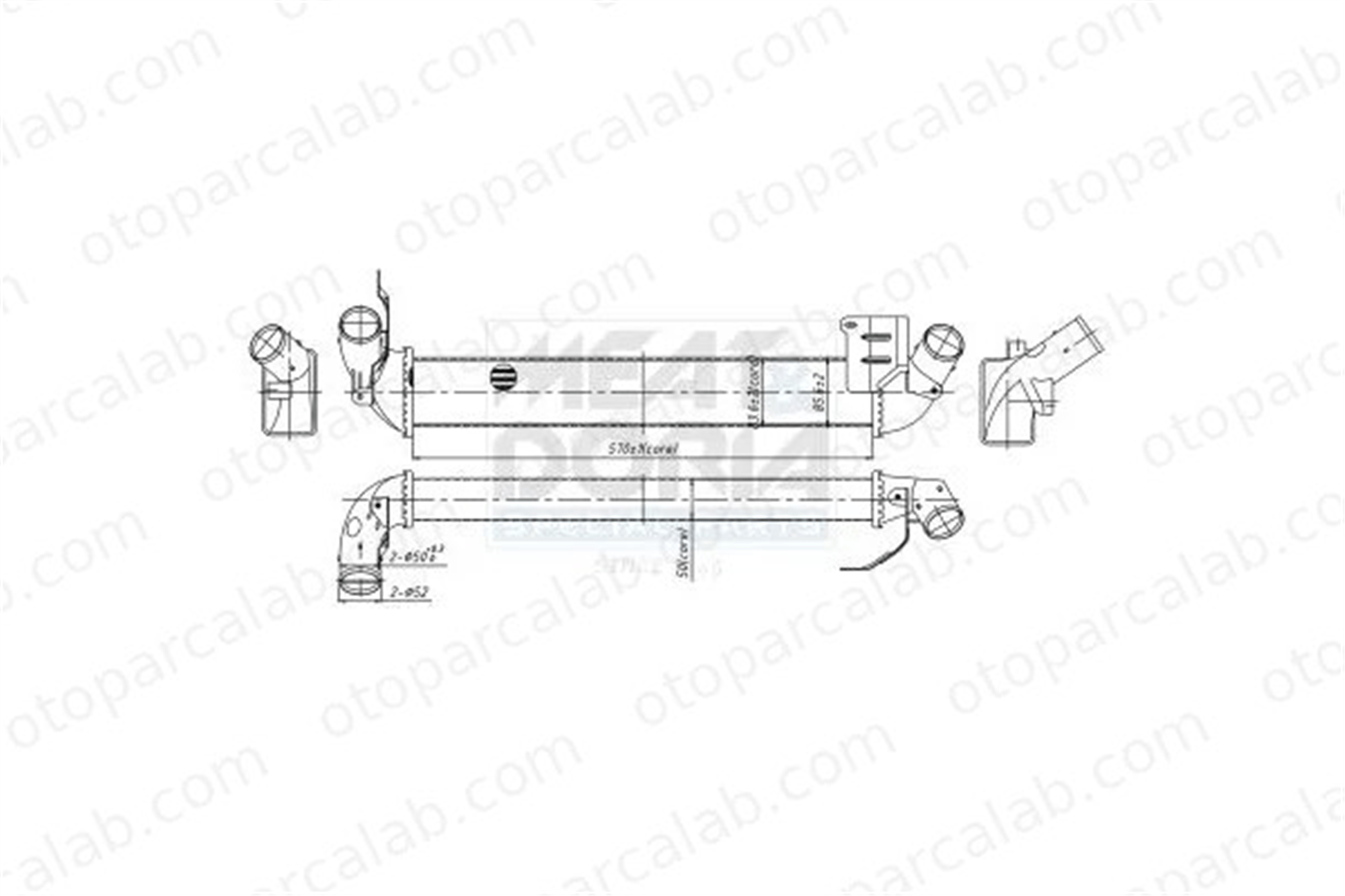 MAHER 14785 Turbo Radyatörü RENAULT CLIO II THALIA I 8200245599 8200742599