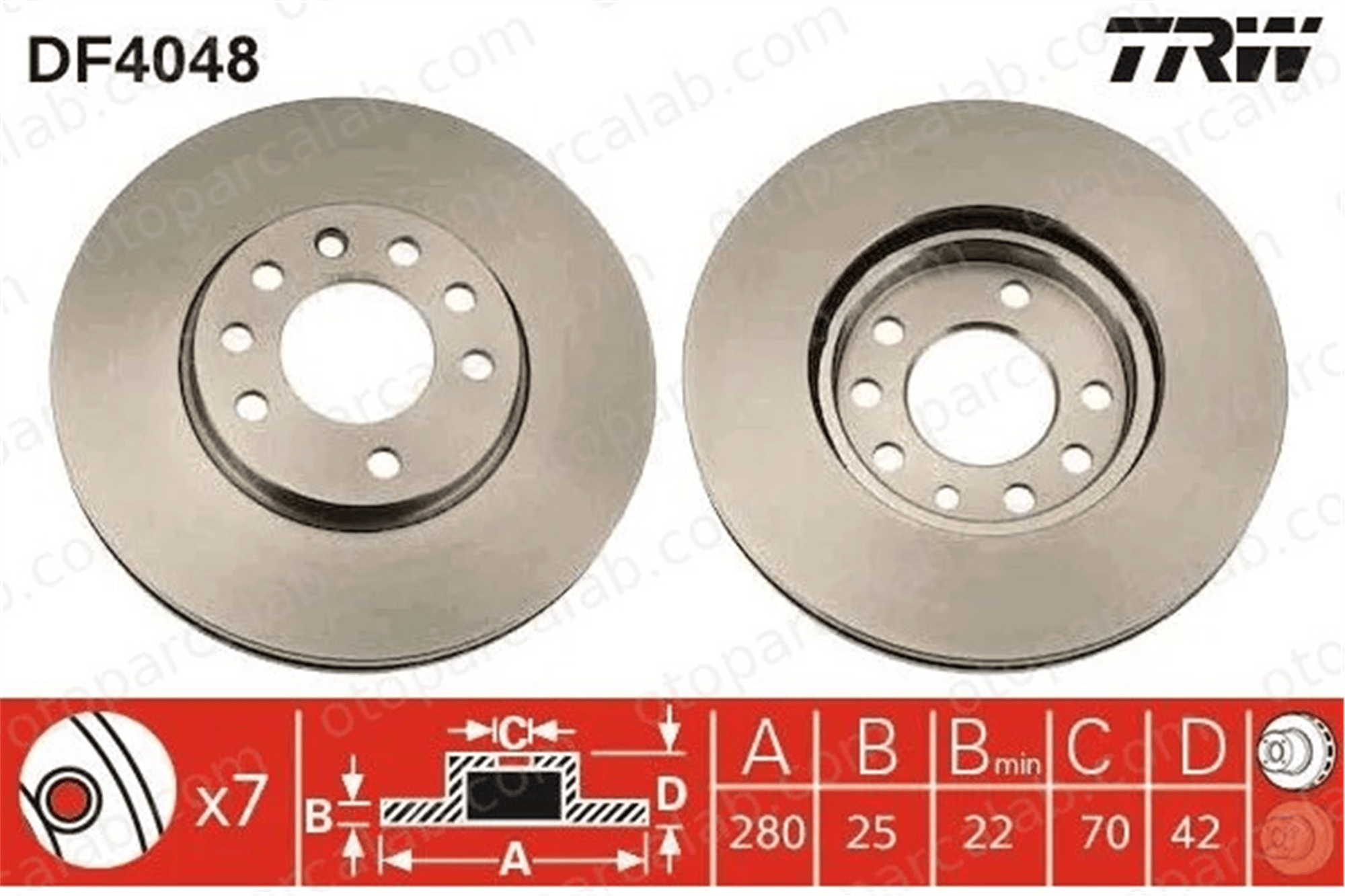 MAHER 16778 Fren Disk Ayna Ön Sağ ve Sol OPEL ASTRA H Station wagon ASTRA H 569066 569060