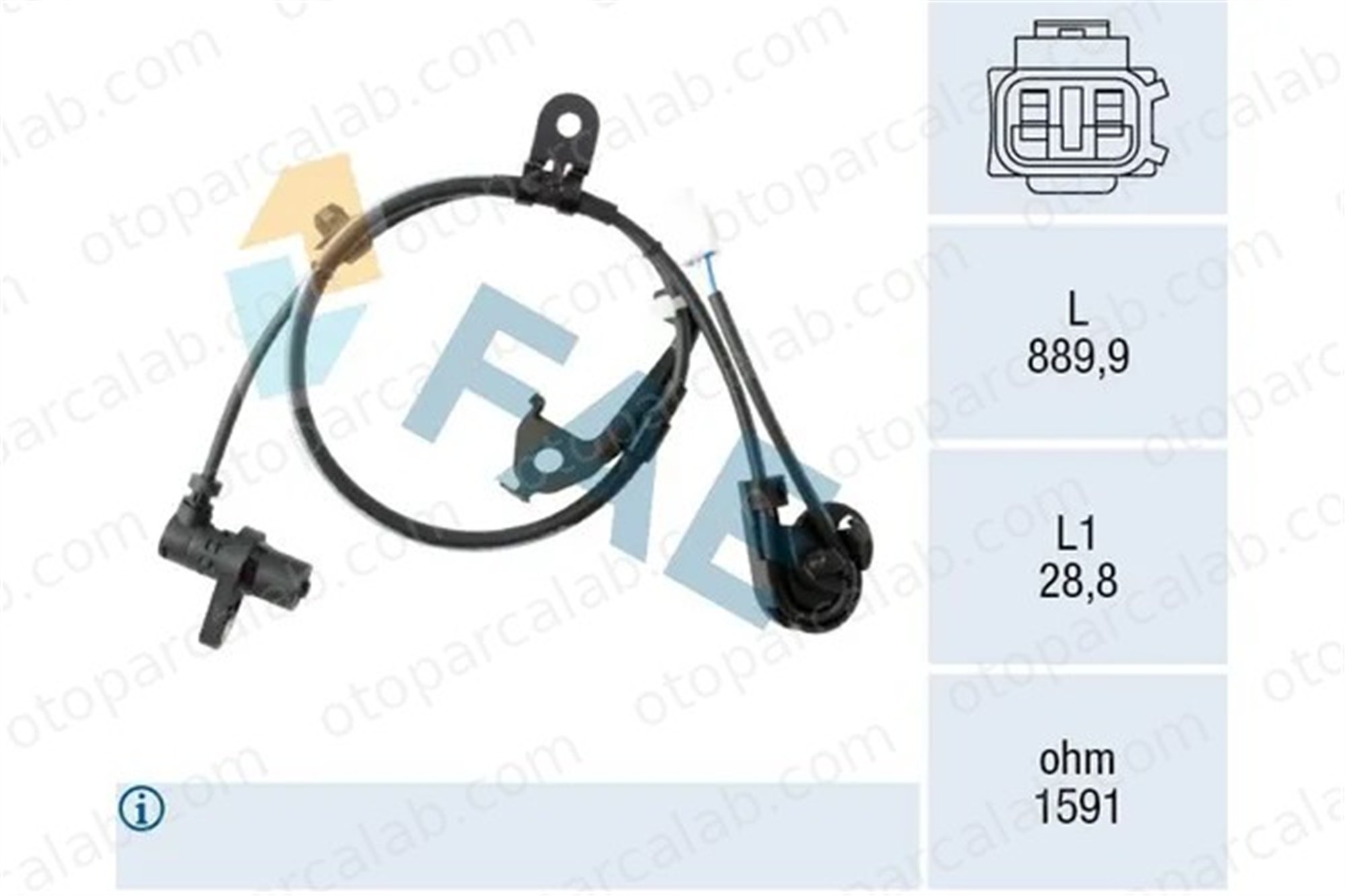 MAHER 18077 Abs Sensörü Ön Sol TOYOTA YARIS VERSO YARIS 8954352010