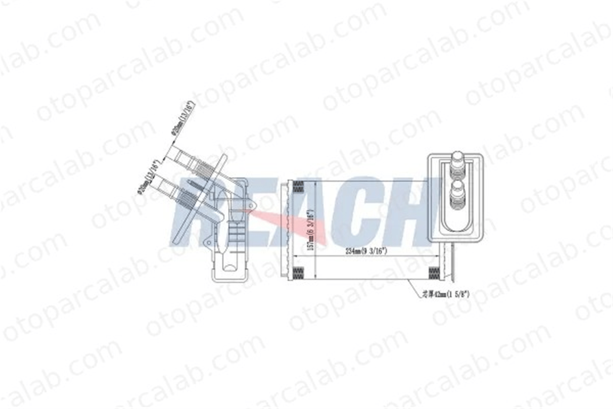MAHER 19078 Kalorifer Radyatörü RENAULT KANGOO Express KANGOO 7701205538
