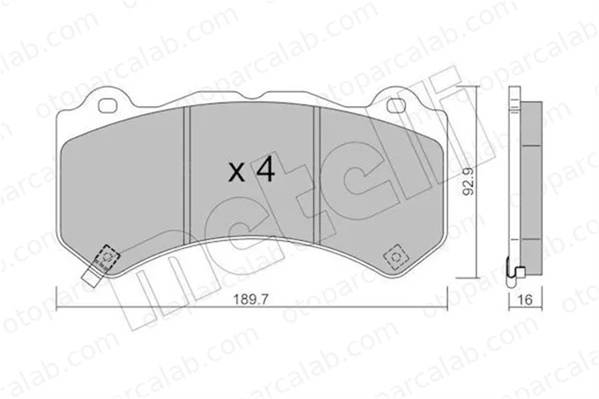 MAHER 23634 Fren Disk Balata Ön JEEP GRAND CHEROKEE IV NISSAN GT-R 68144427AA 7859031