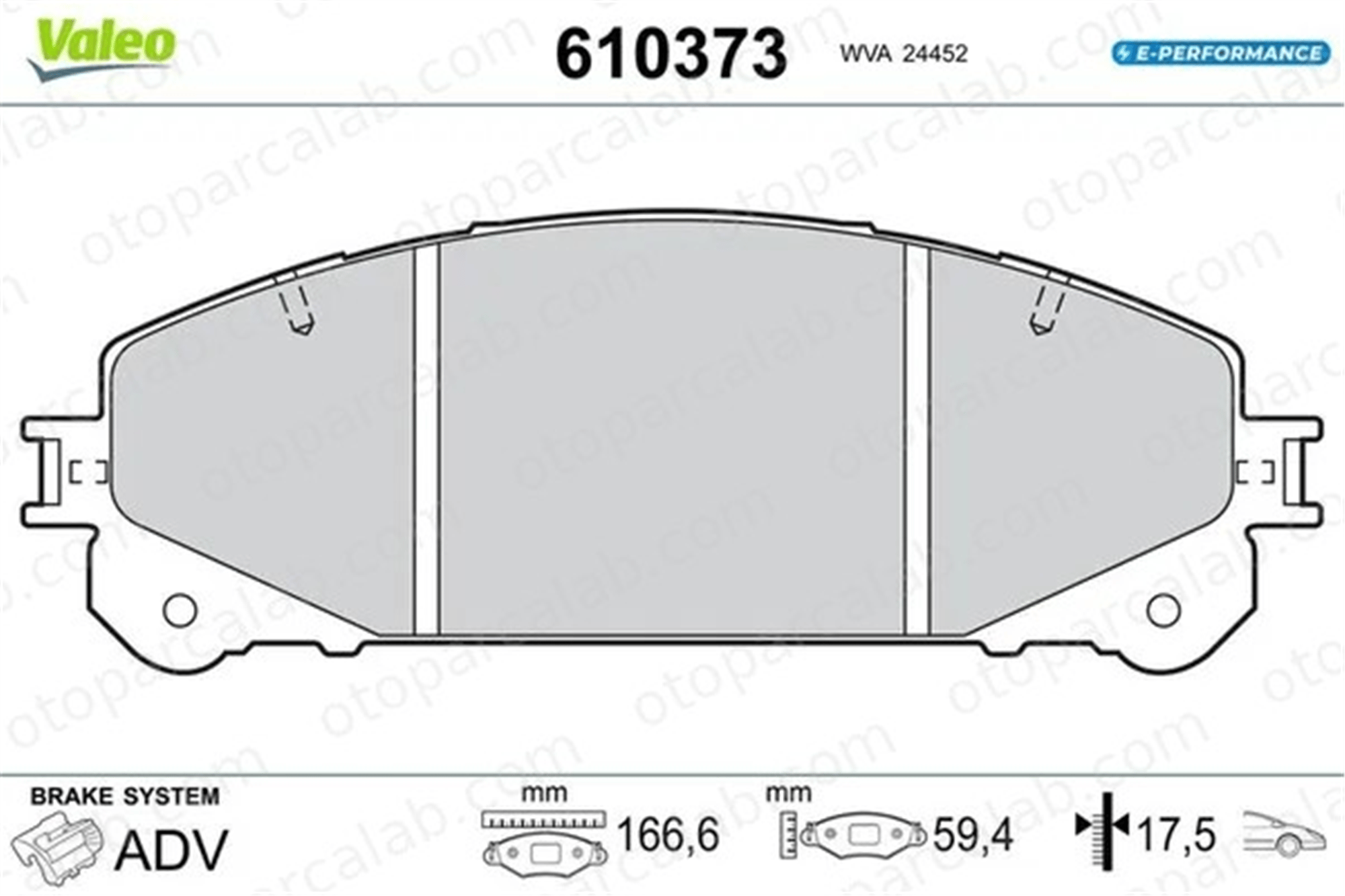 MAHER 23966 Fren Disk Balata Ön LEXUS RX TOYOTA CAMRY 44650E010 446533490