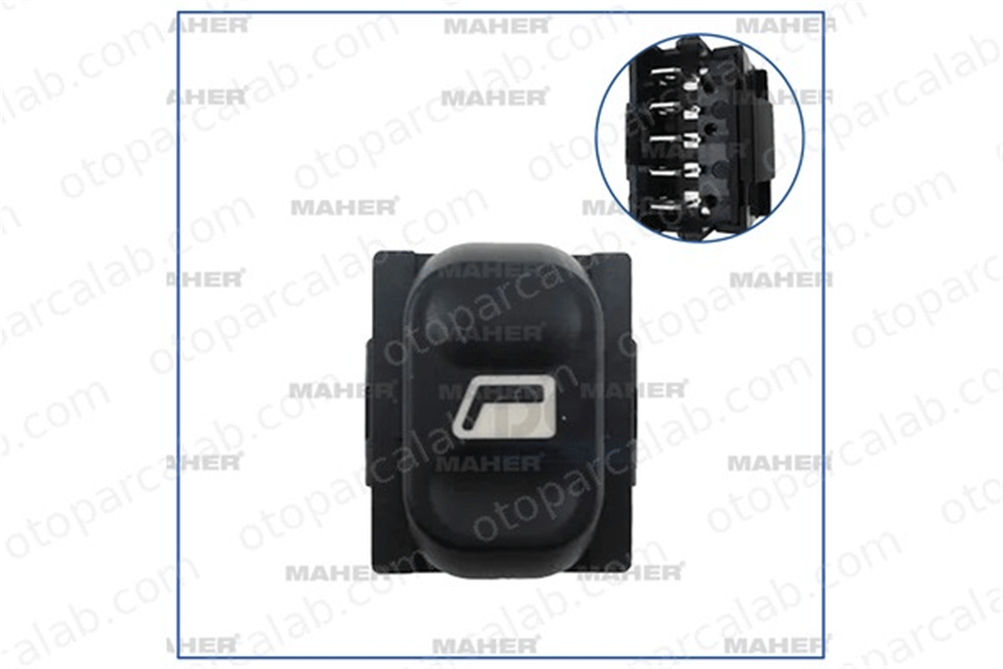 MAHER 26439 Cam Açma Düğmesi Ön Sağ CITROËN BERLINGO / BERLINGO FIRST Kasa/büyük limuzin BERLINGO / BERLINGO FIRST MPV 6554W4 00006554W4