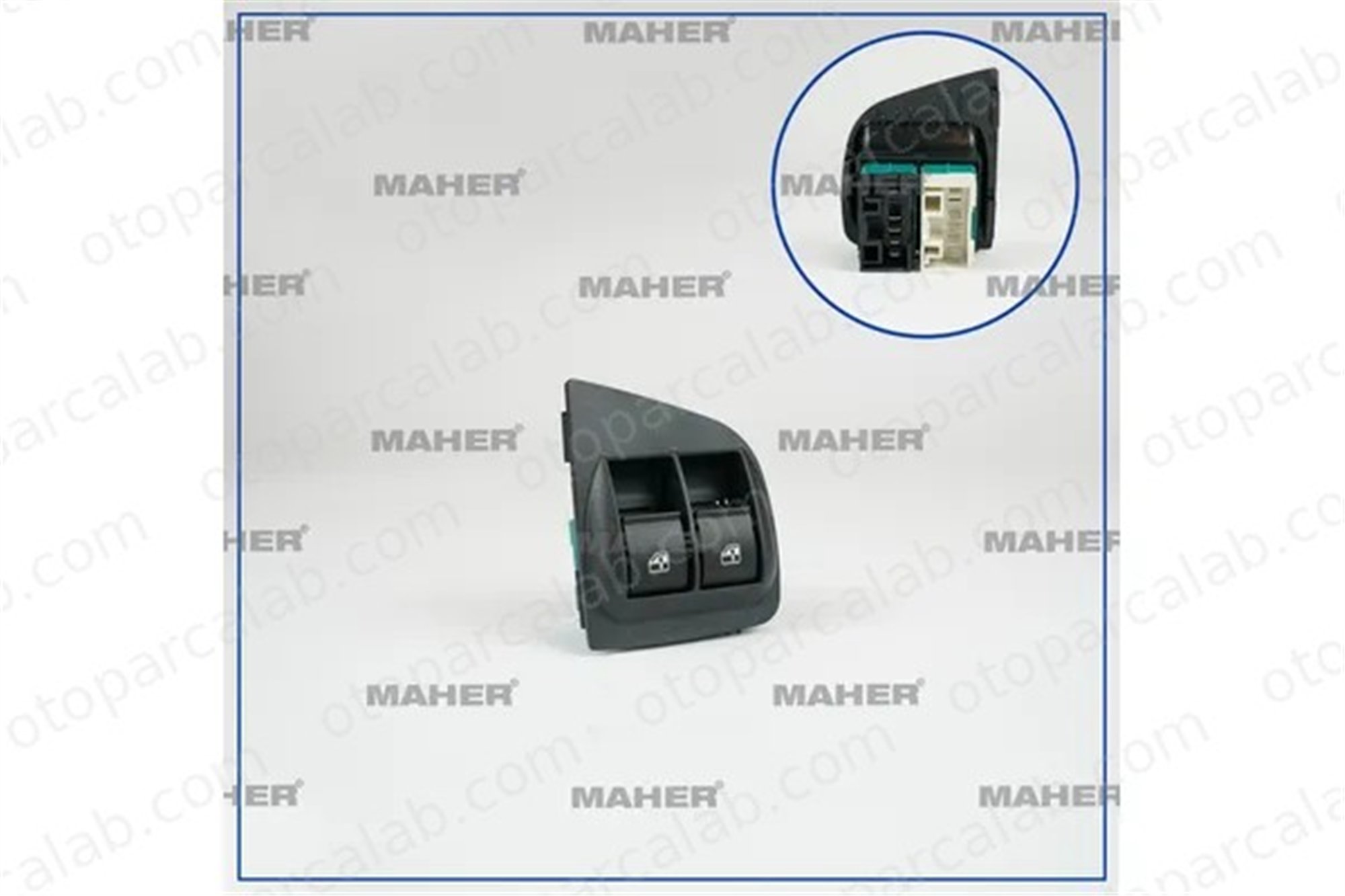 MAHER 26490 Cam Açma Düğmesi Ön Sol FIAT DOBLO Kasa/büyük limuzin DOBLO MPV 735417033