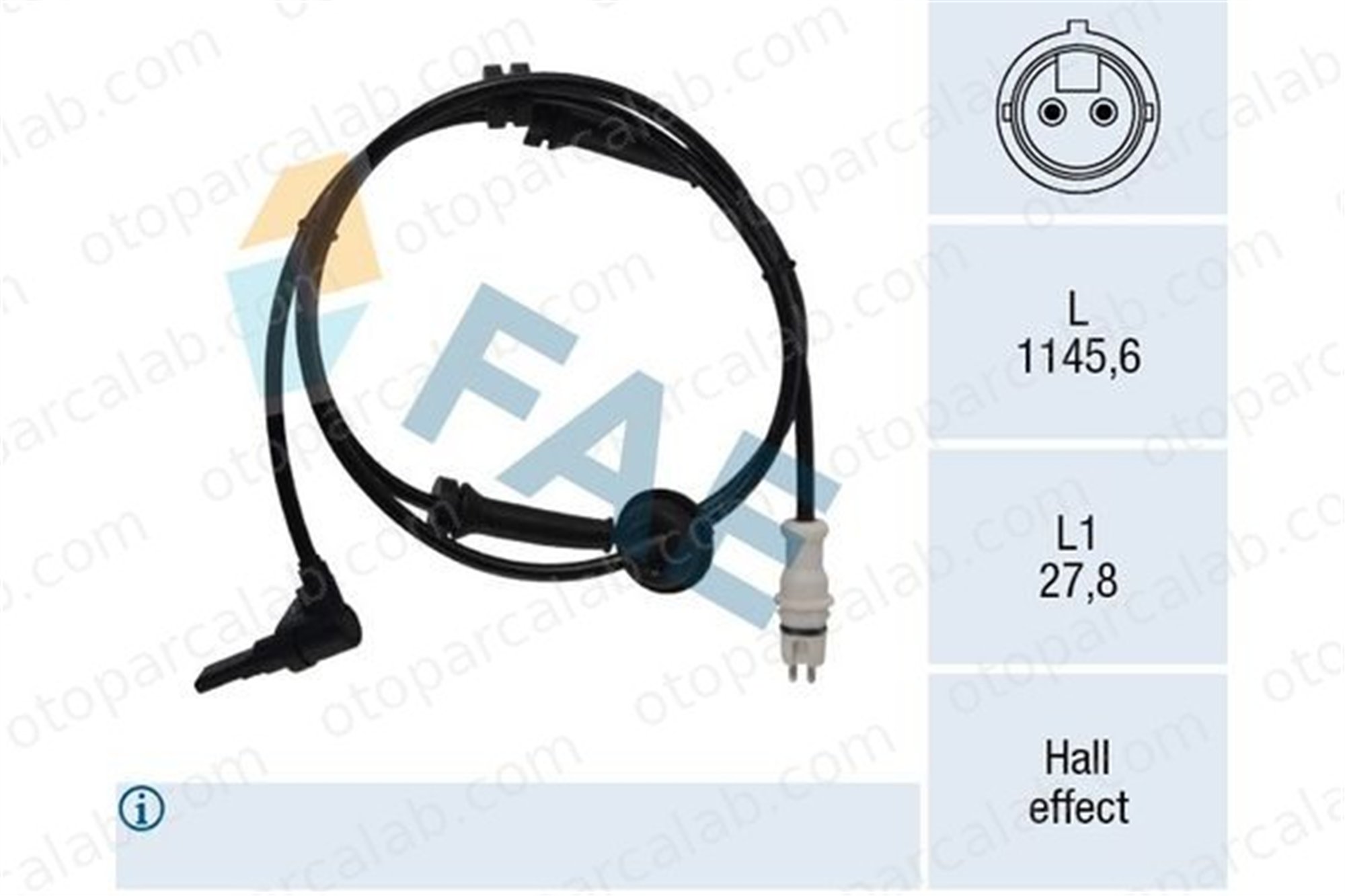 MAHER 27043 Abs Sensörü Ön Sol FIAT PALIO Weekend STRADA Pick-up 46783183
