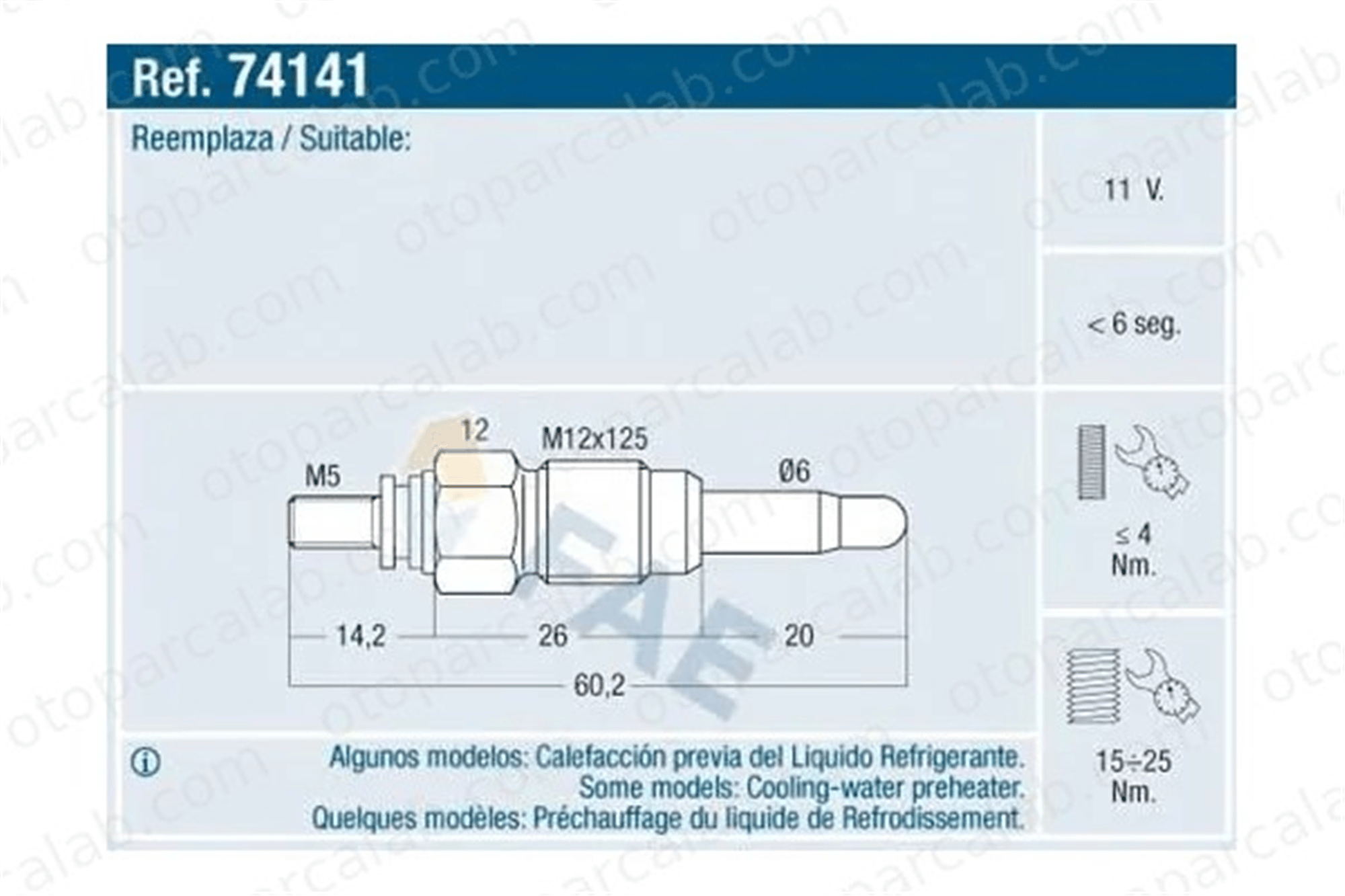 MAHER 30172 Isıtma Bujisi VW LT 40-55 I Panelvan/Van AUDI A4 B5 N10213002 5614216