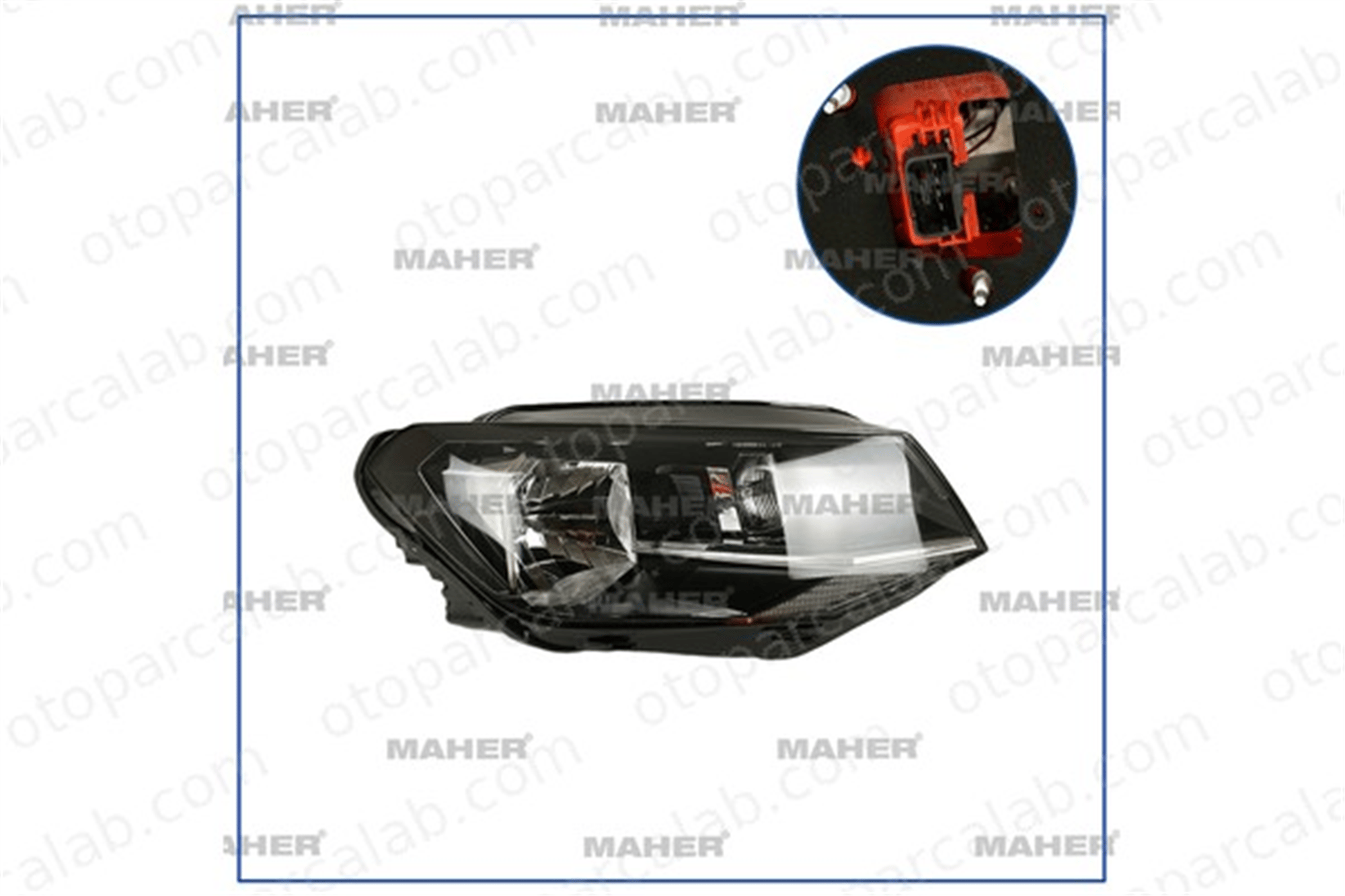 MAHER 33102 Far Sağ VW CADDY IV Kasa/büyük limuzin CADDY IV MPV 2K1941016B 2K1941016A