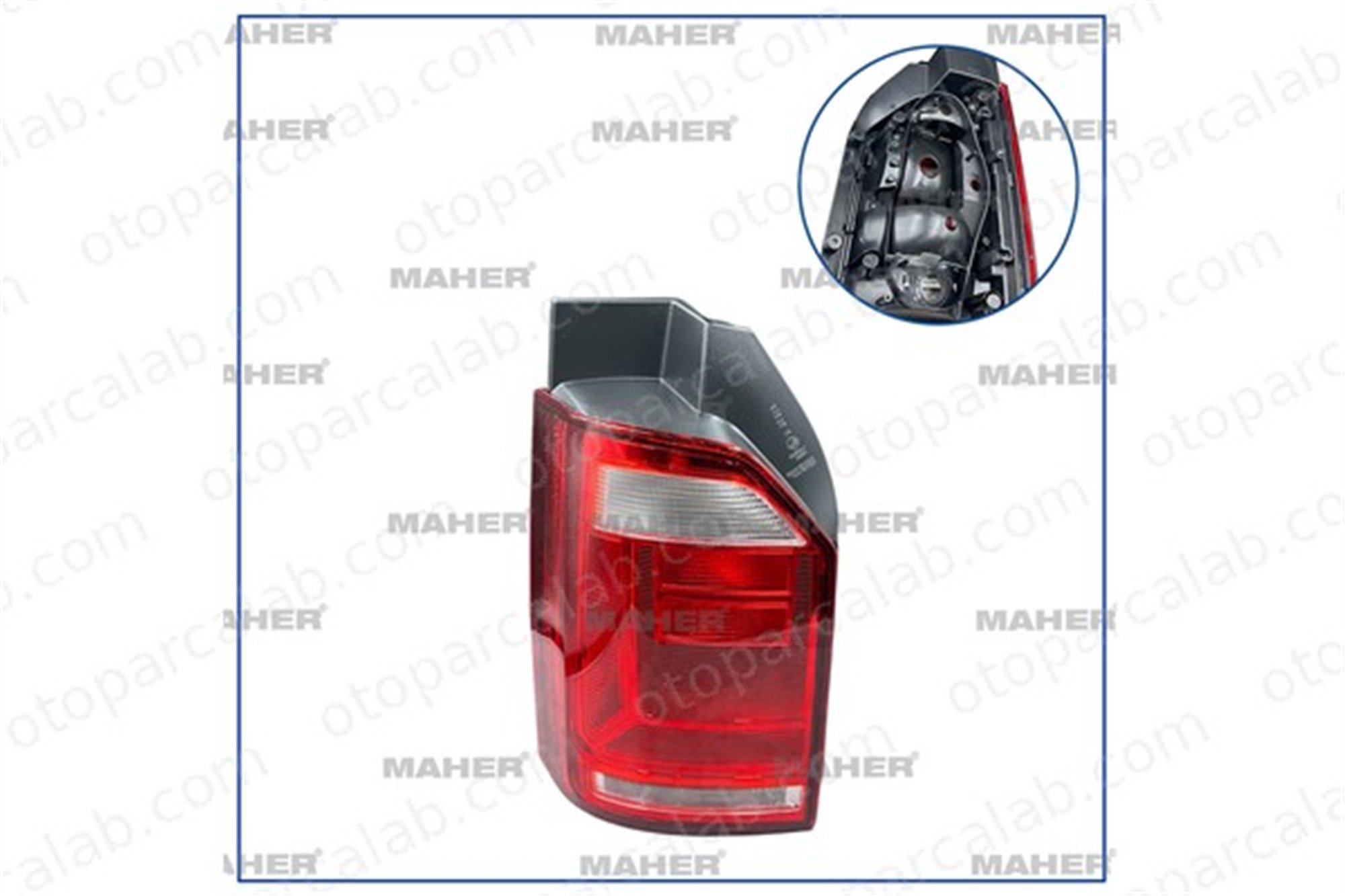 MAHER 34965 Stop Lambası Sol VW TRANSPORTER T6 / CARAVELLE T6 Minibüs/Otobüs TRANSPORTER T6 Panelvan/Van 7E0945095K